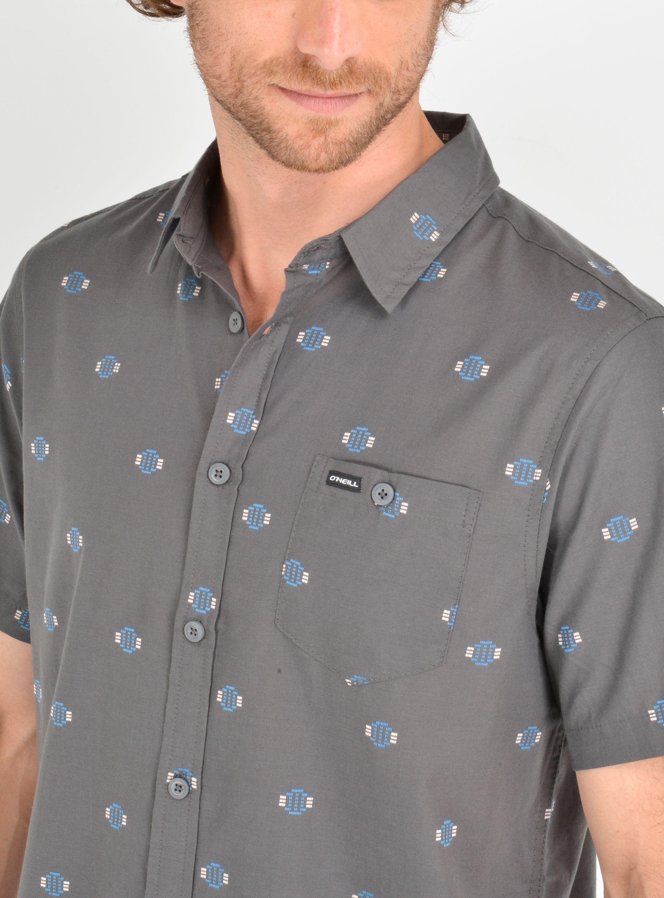 CAMISA MANGA CORTA HORIZON  GRIS-4