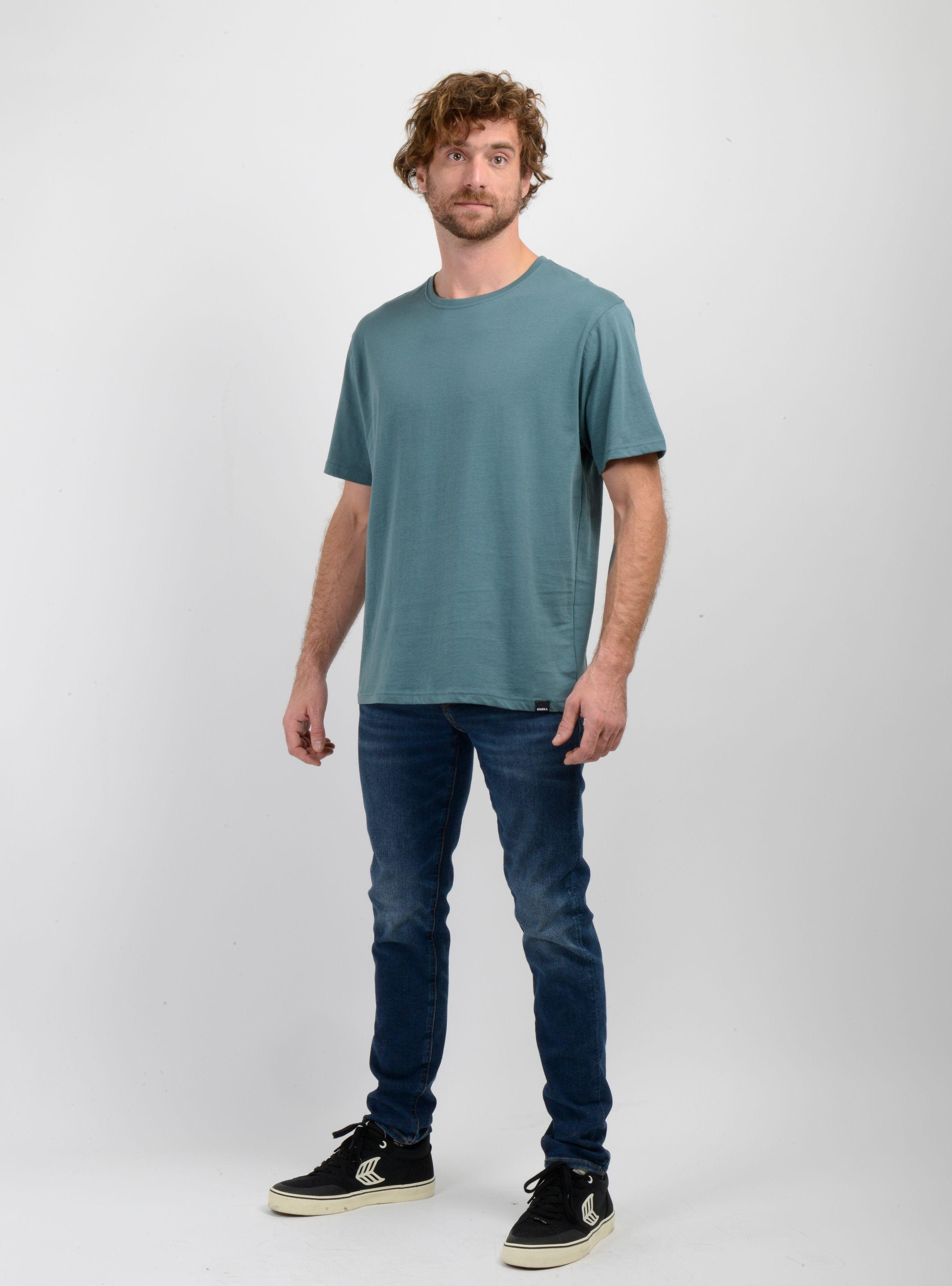 POLERA MANGA CORTA EAST CLIFF BASIC VERDE OSCURO-2