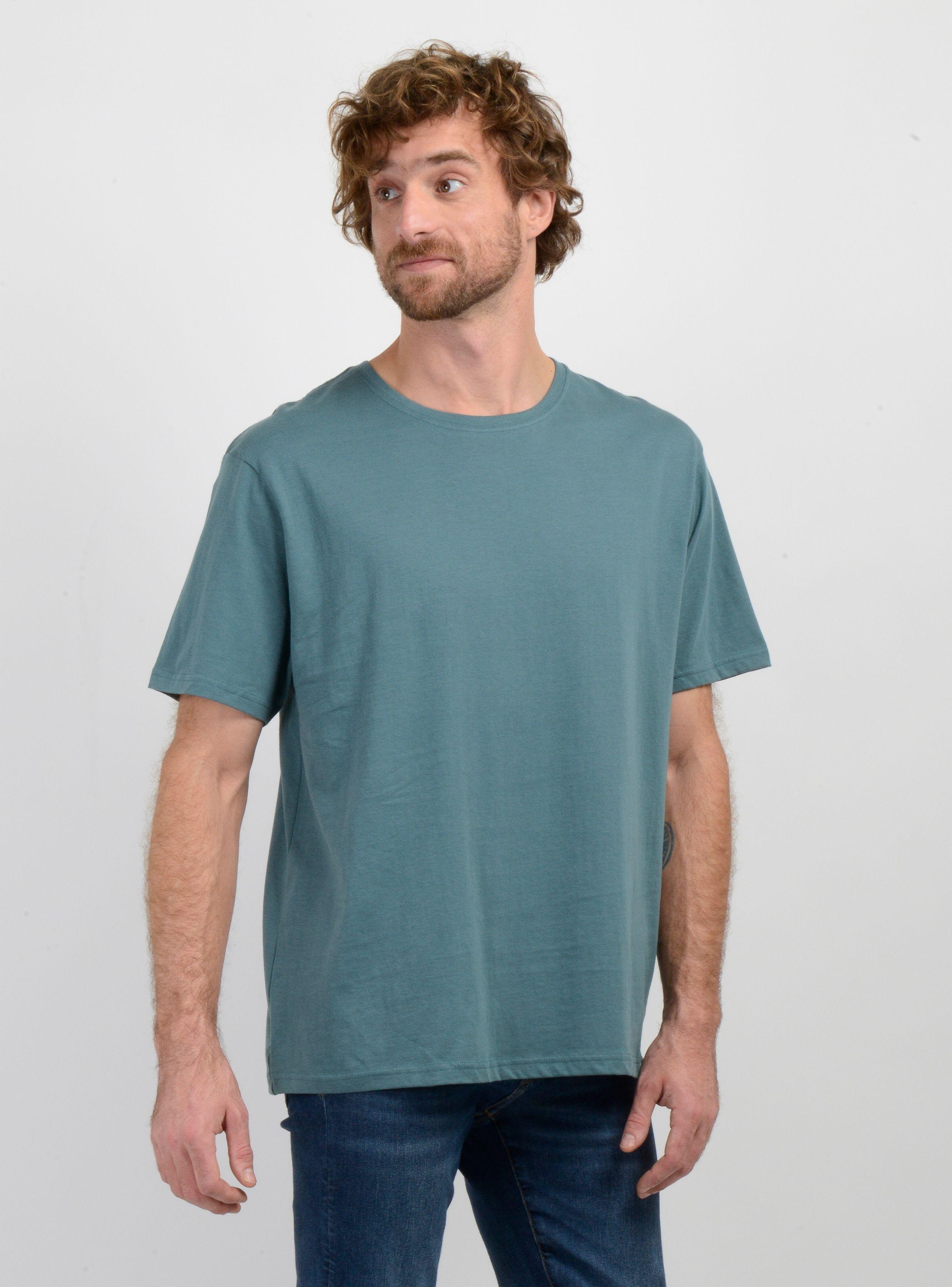 POLERA MANGA CORTA EAST CLIFF BASIC VERDE OSCURO-3