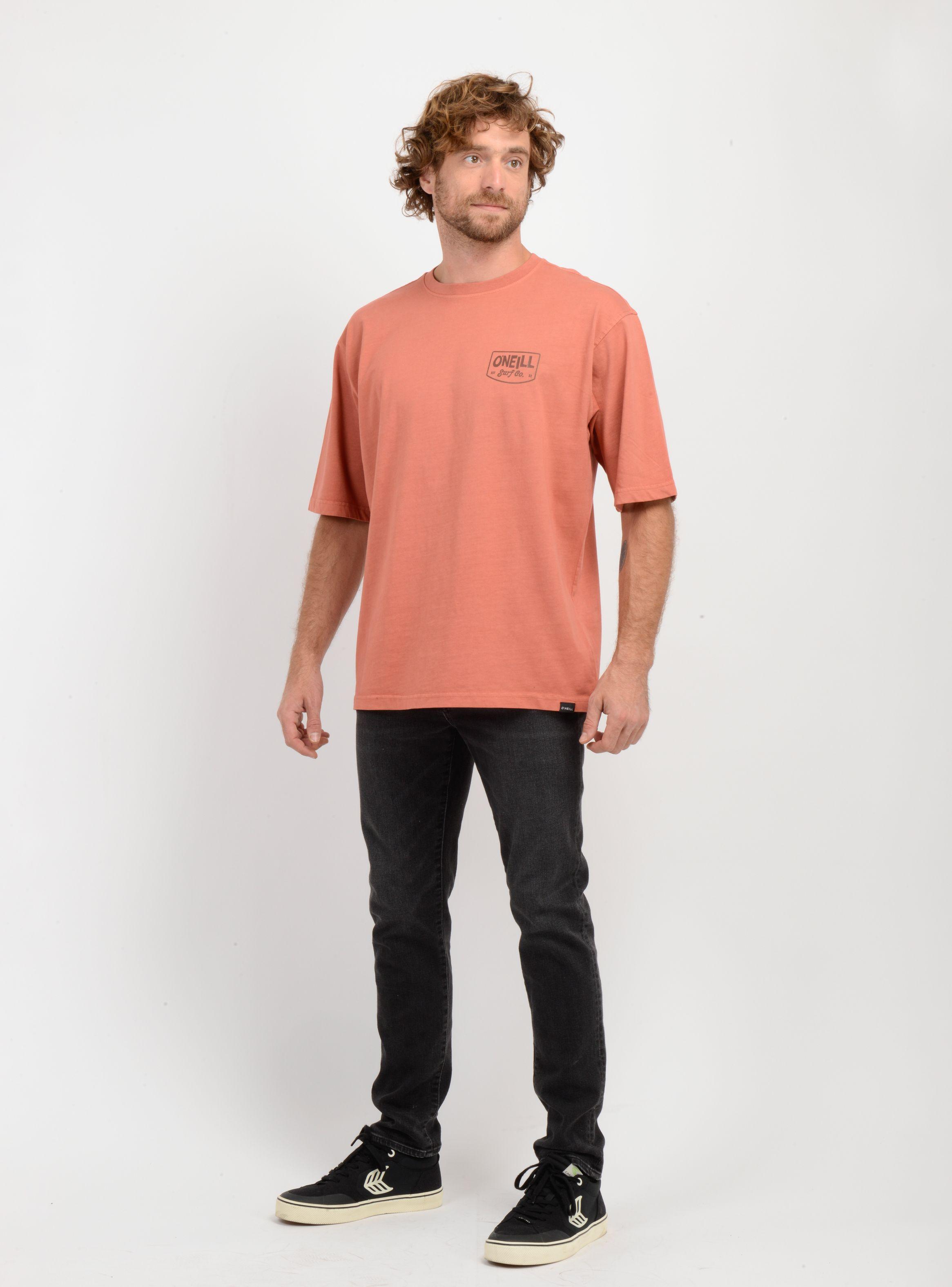POLERA MANGA CORTA BARREL HOUSE  NARANJO OSCURO-2