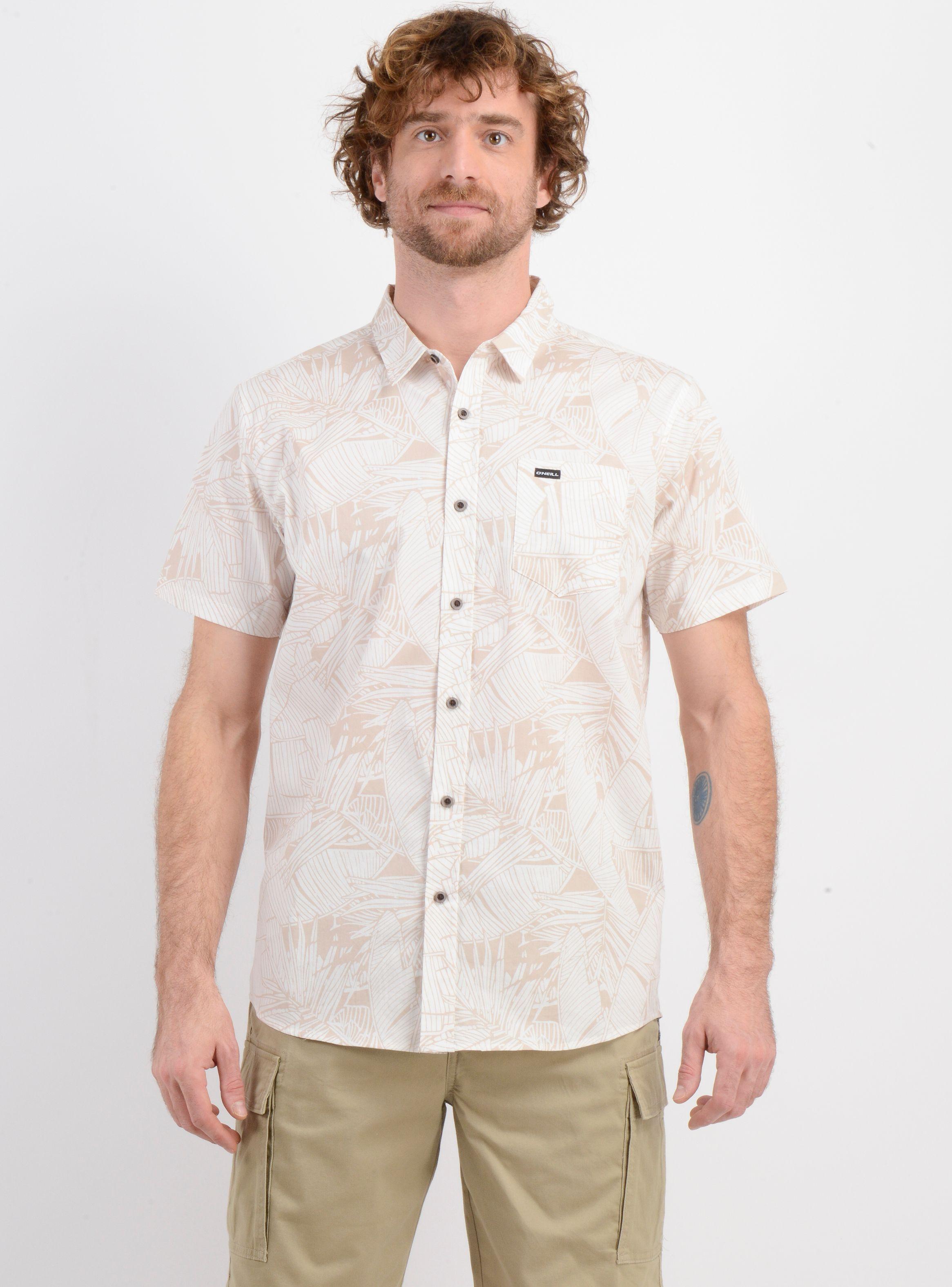 CAMISA MANGA CORTA MELODY BEIGE-0