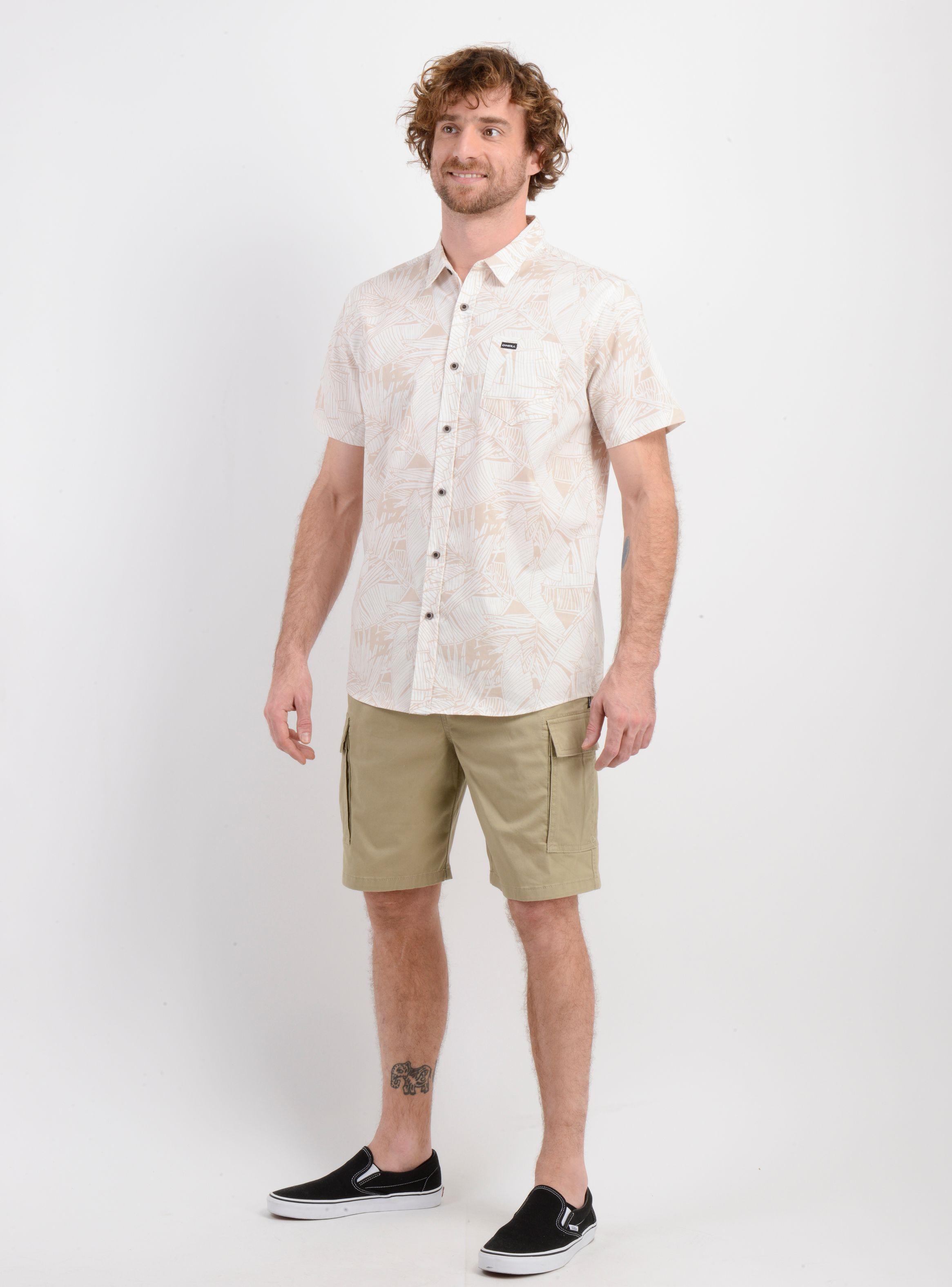 CAMISA MANGA CORTA MELODY BEIGE-2