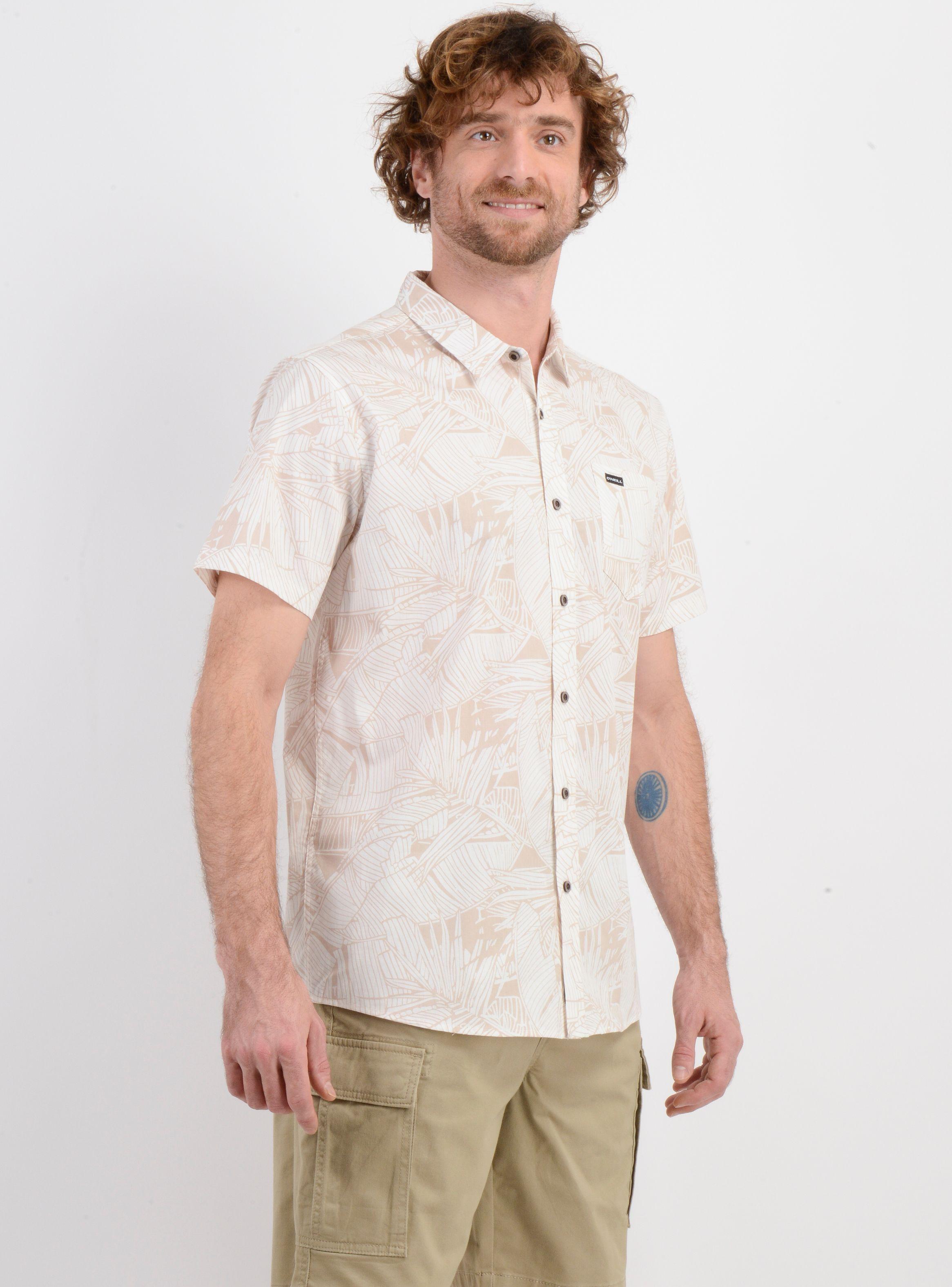 CAMISA MANGA CORTA MELODY BEIGE-3