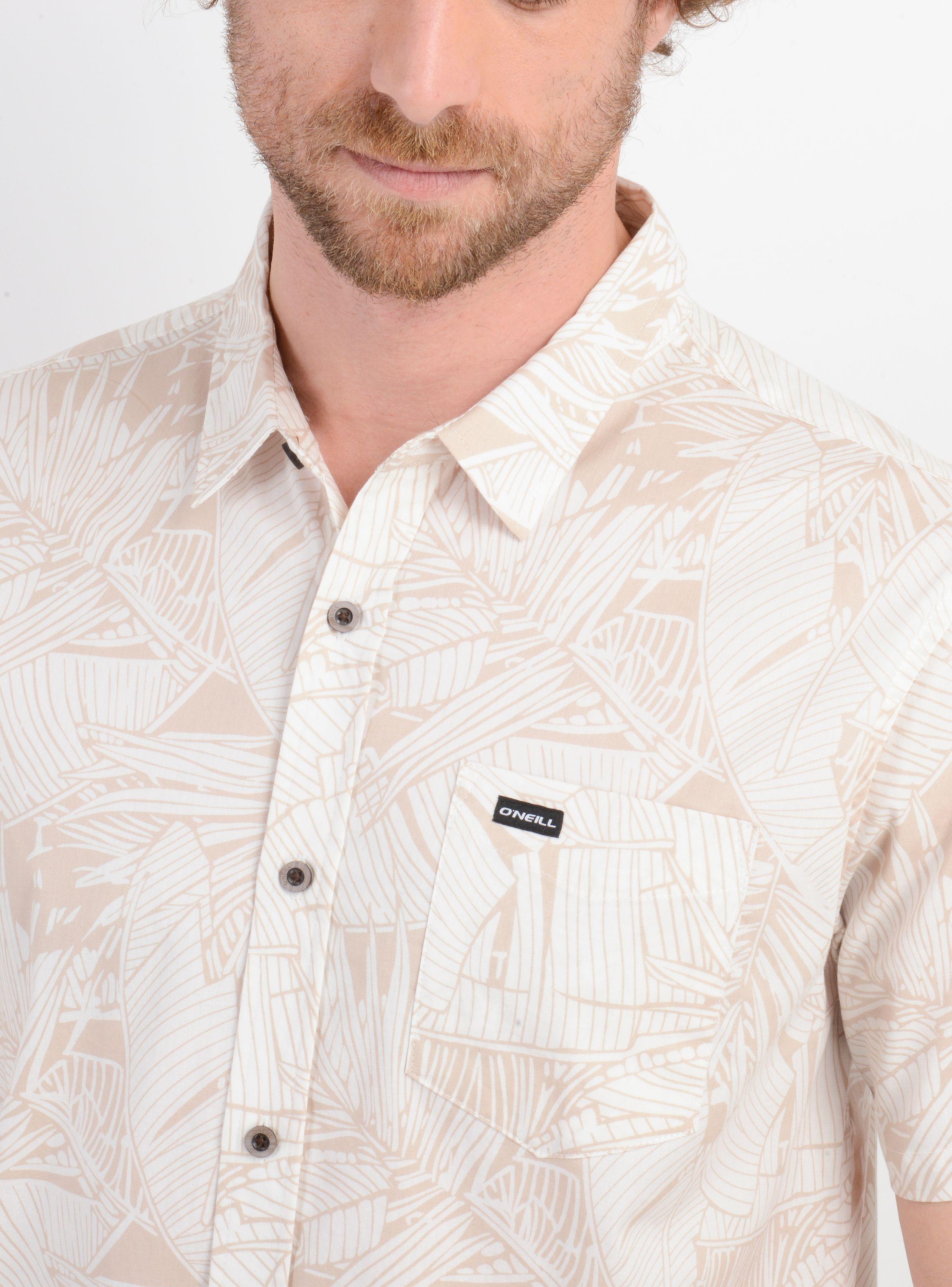 CAMISA MANGA CORTA MELODY BEIGE-4