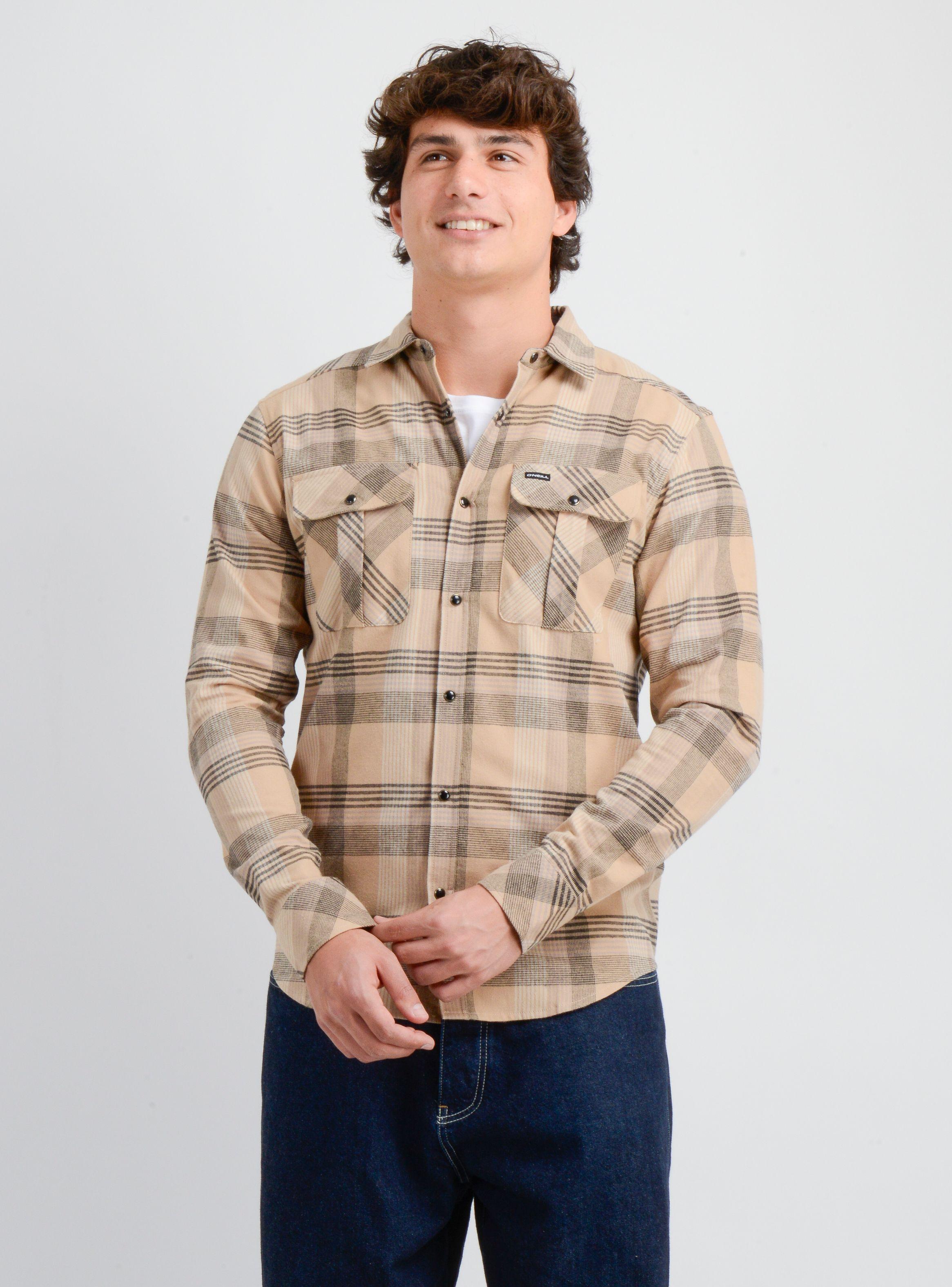 CAMISA MANGA LARGA WINSLOW CAFÉ-0