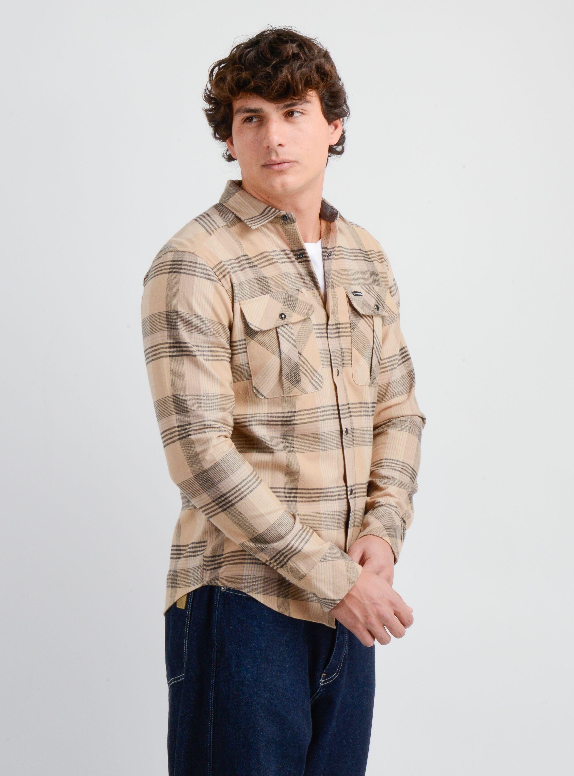 CAMISA MANGA LARGA WINSLOW CAFÉ-3