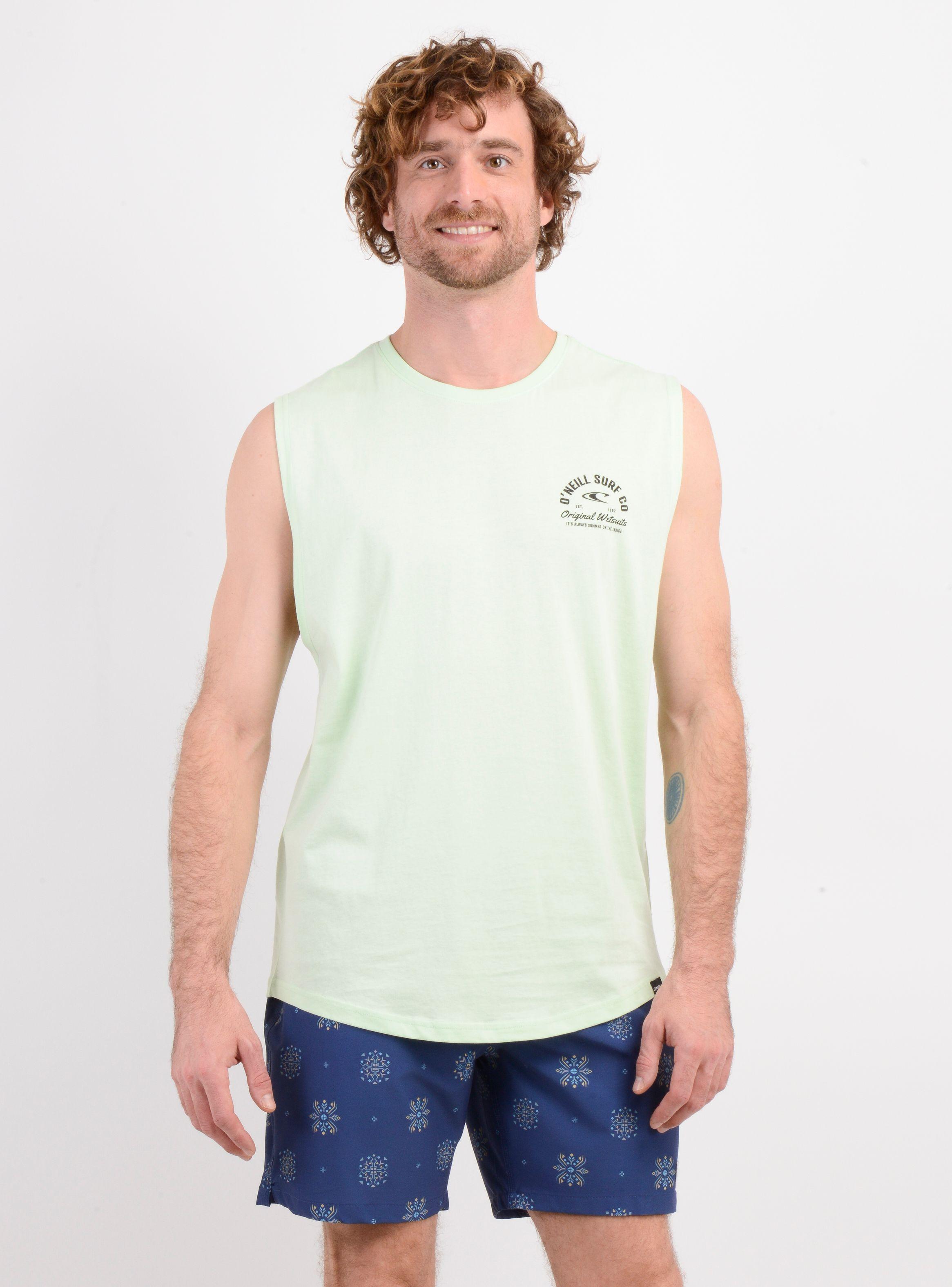 POLERA SIN MANGAS SURF CO TANK VERDE CLARO-0