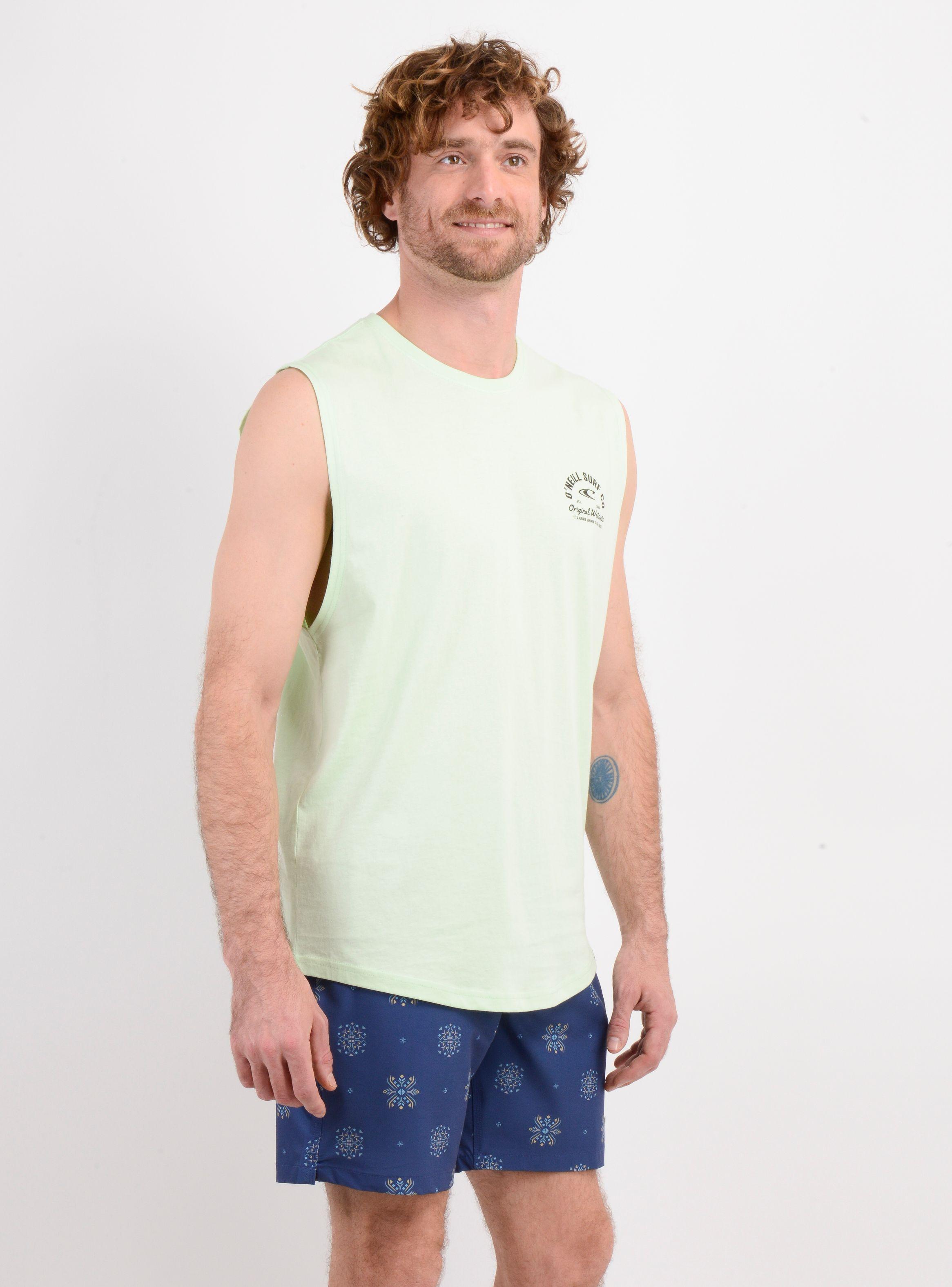 POLERA SIN MANGAS SURF CO TANK VERDE CLARO-3