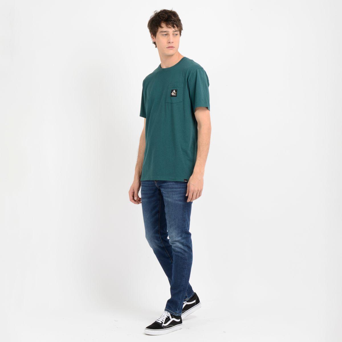 POLERA MANGA CORTA TORREY VERDE OSCURO-3