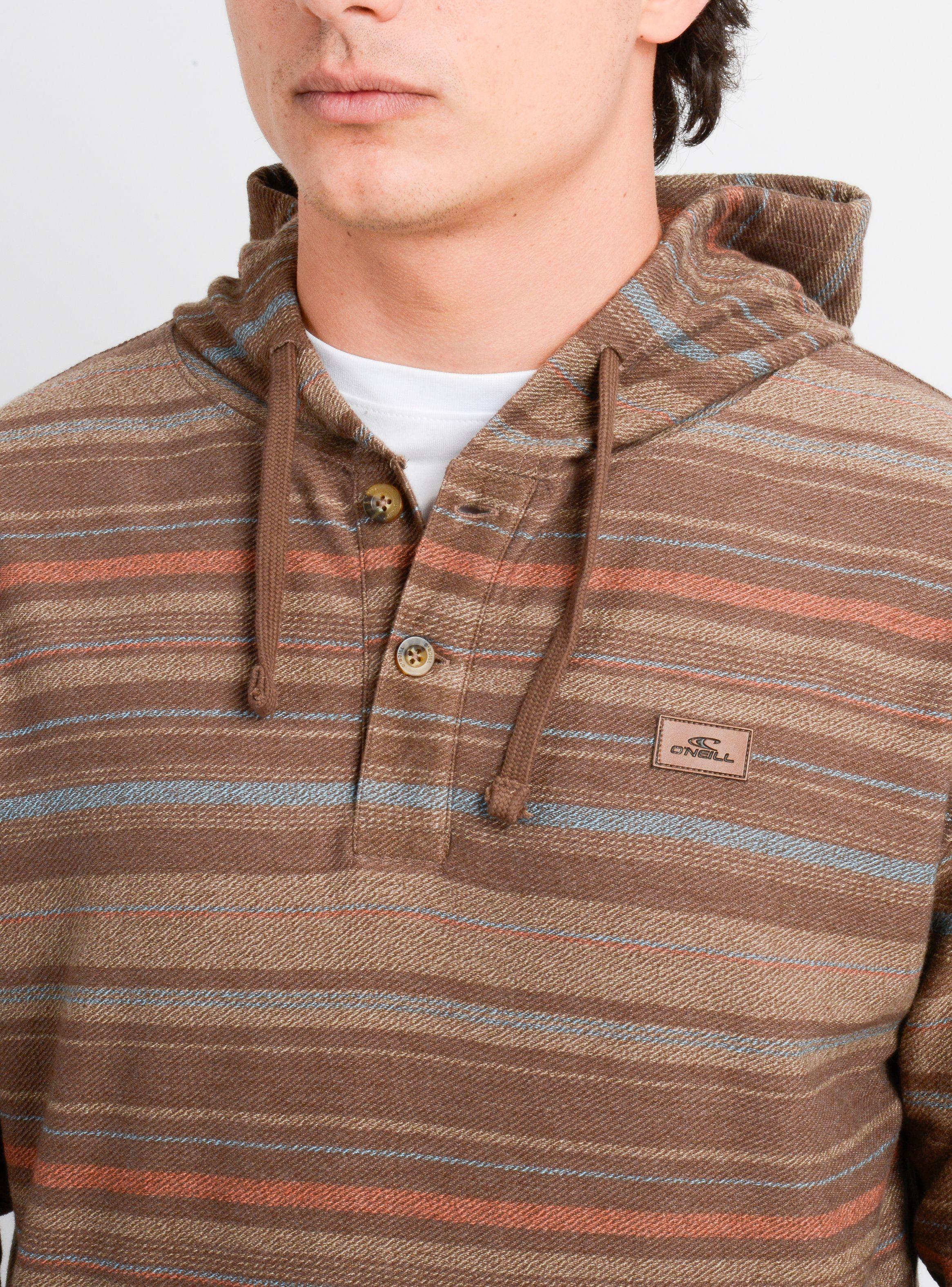 POLERON HOODIE BAVARO STRIPE II CAFÉ-4