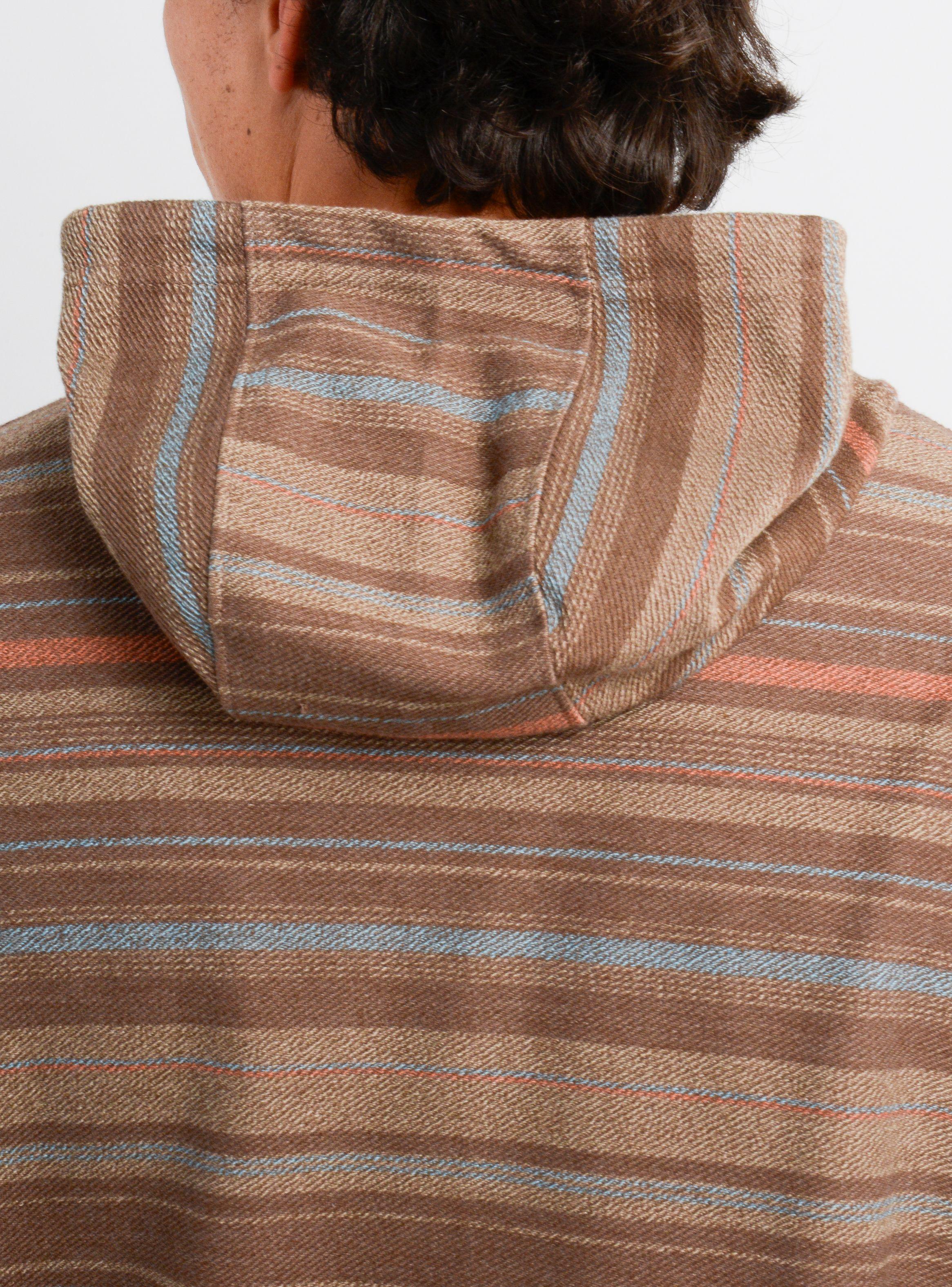 POLERON HOODIE BAVARO STRIPE II CAFÉ-5