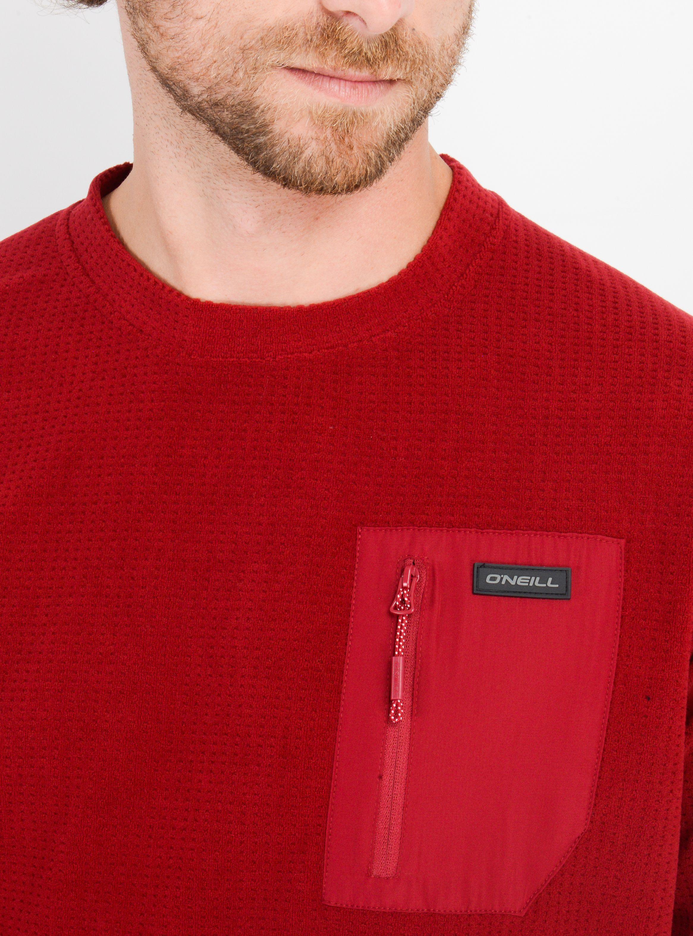 POLERON POLAR DINSMORE CREW  ROJO OSCURO-4