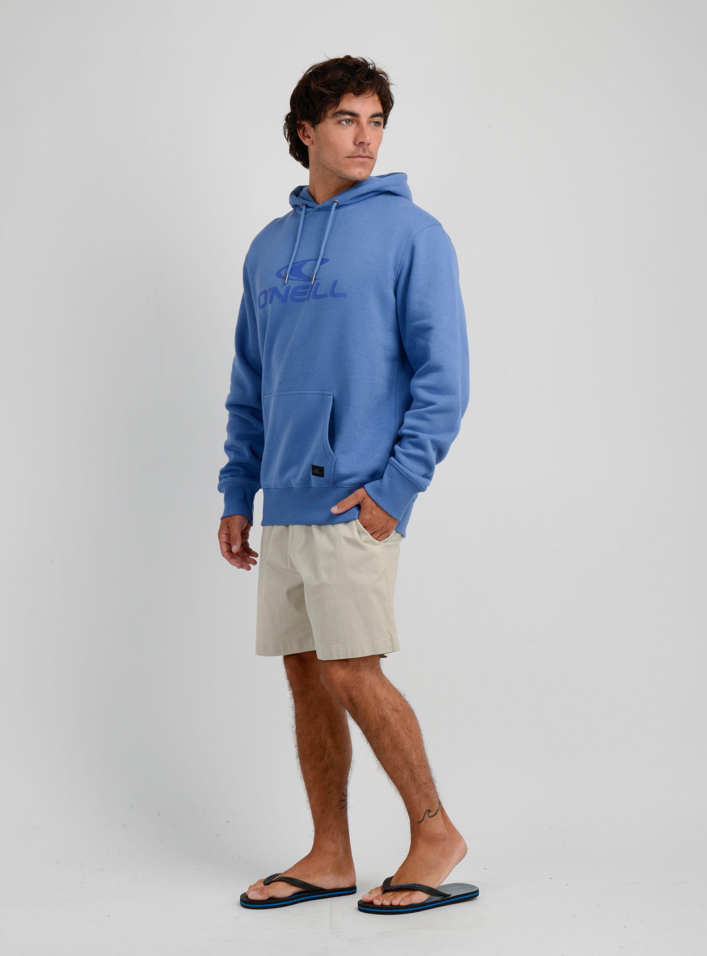 POLERON LOGO HOODIE II AZUL-2