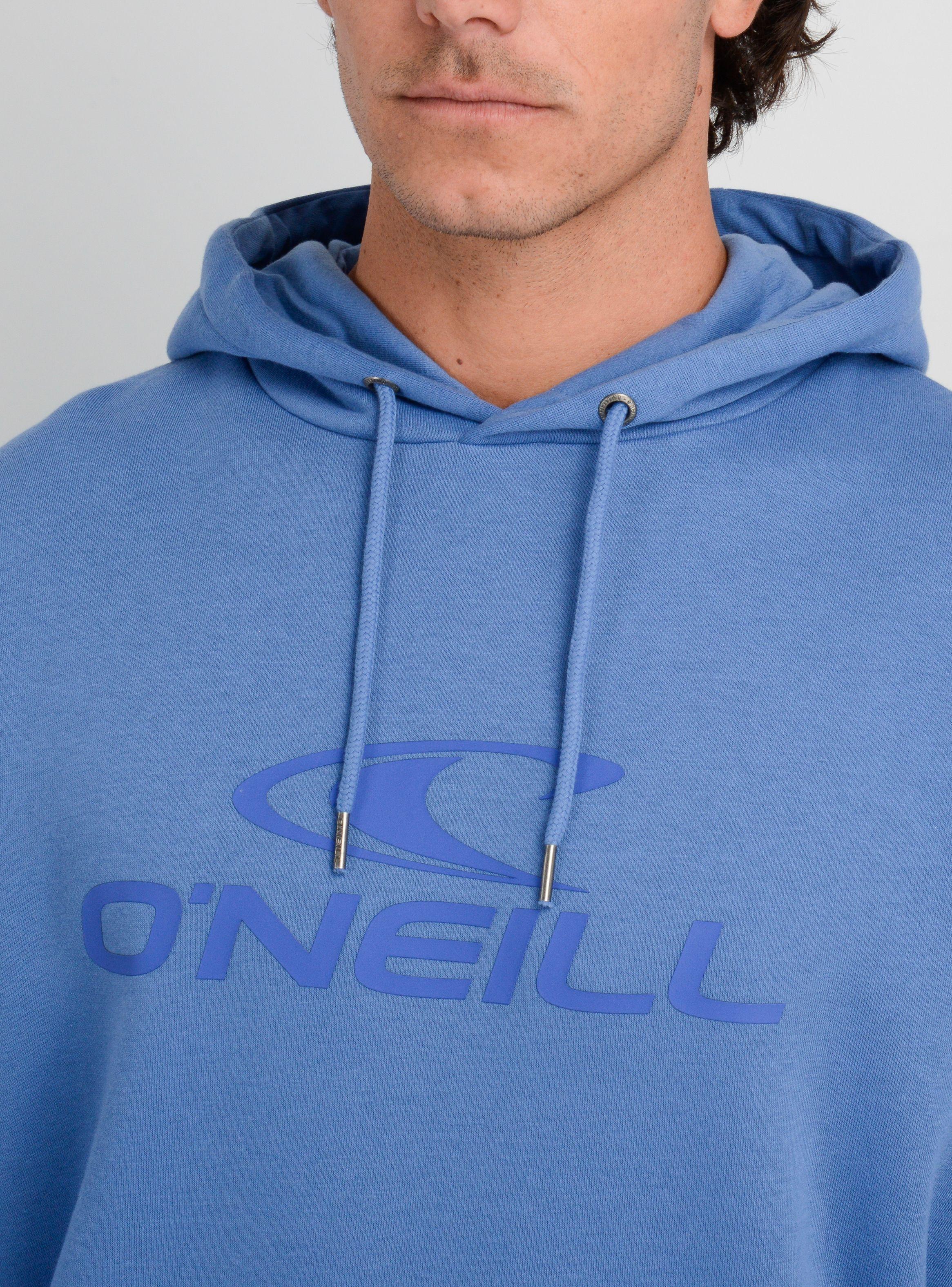 POLERON LOGO HOODIE II AZUL-4