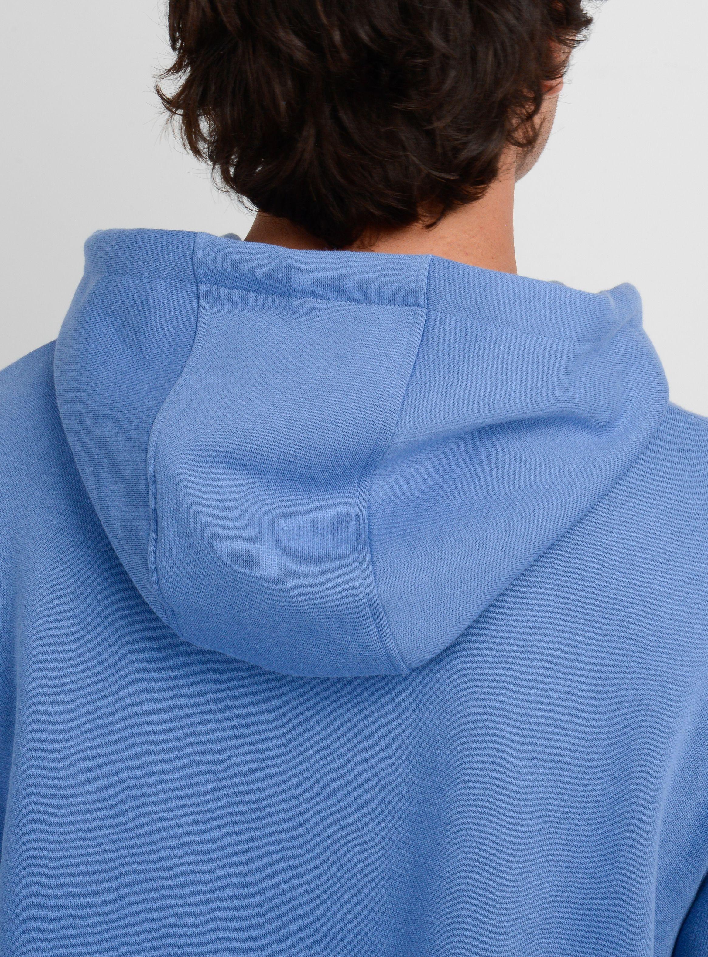 POLERON LOGO HOODIE II AZUL-5