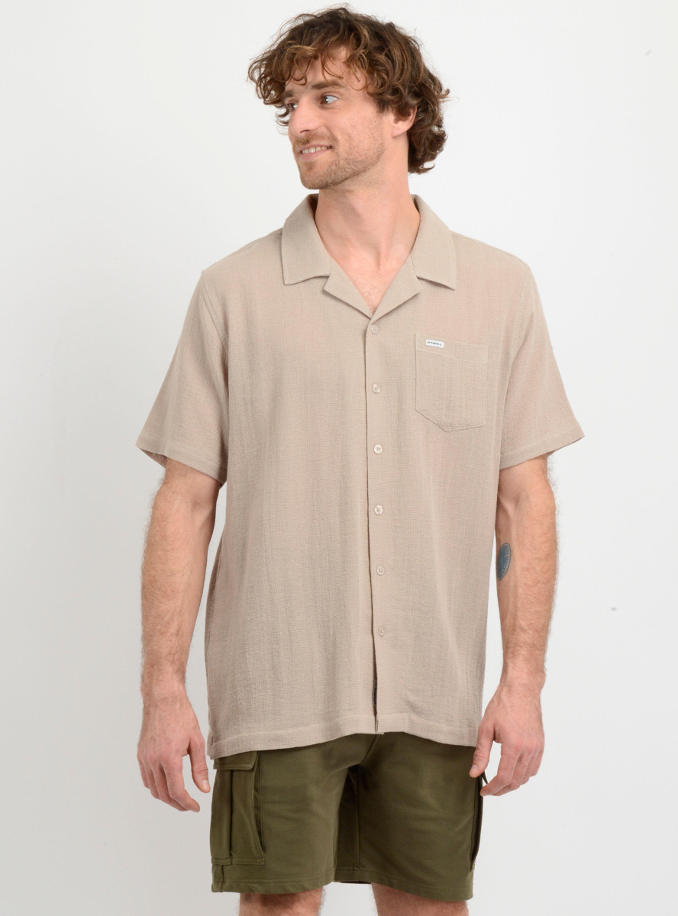 CAMISA MANGA CORTA TAME  BEIGE OSCURO-3