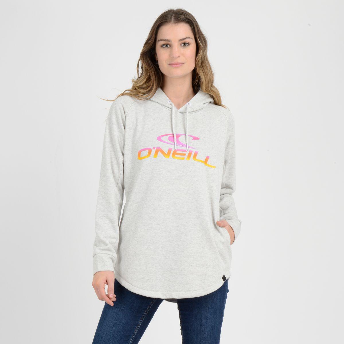 POLERON HODDIE MELANGE  GRIS-0