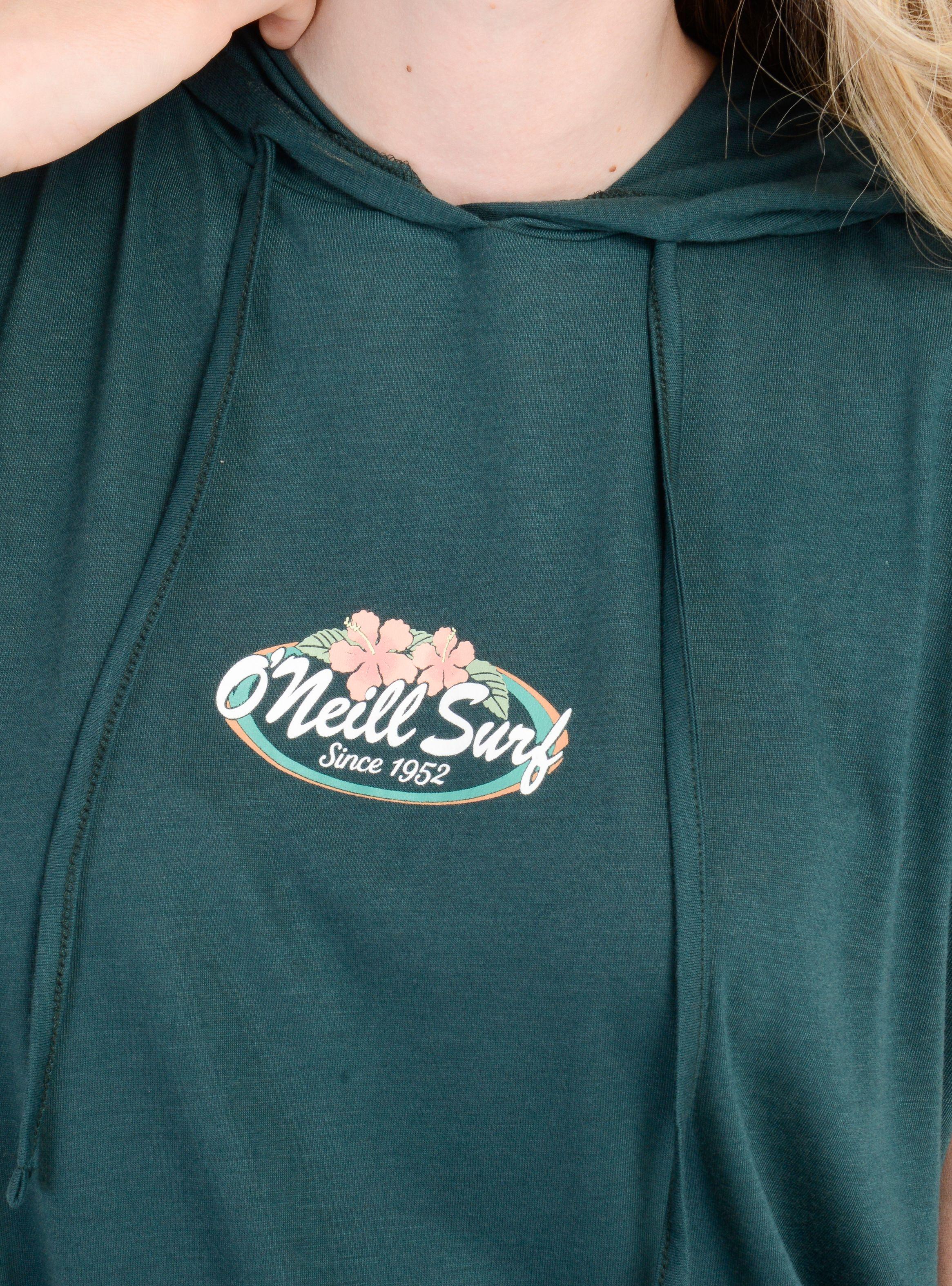 POLERA MANGA CORTA BEACHY BLOOM  VERDE OSCURO-4