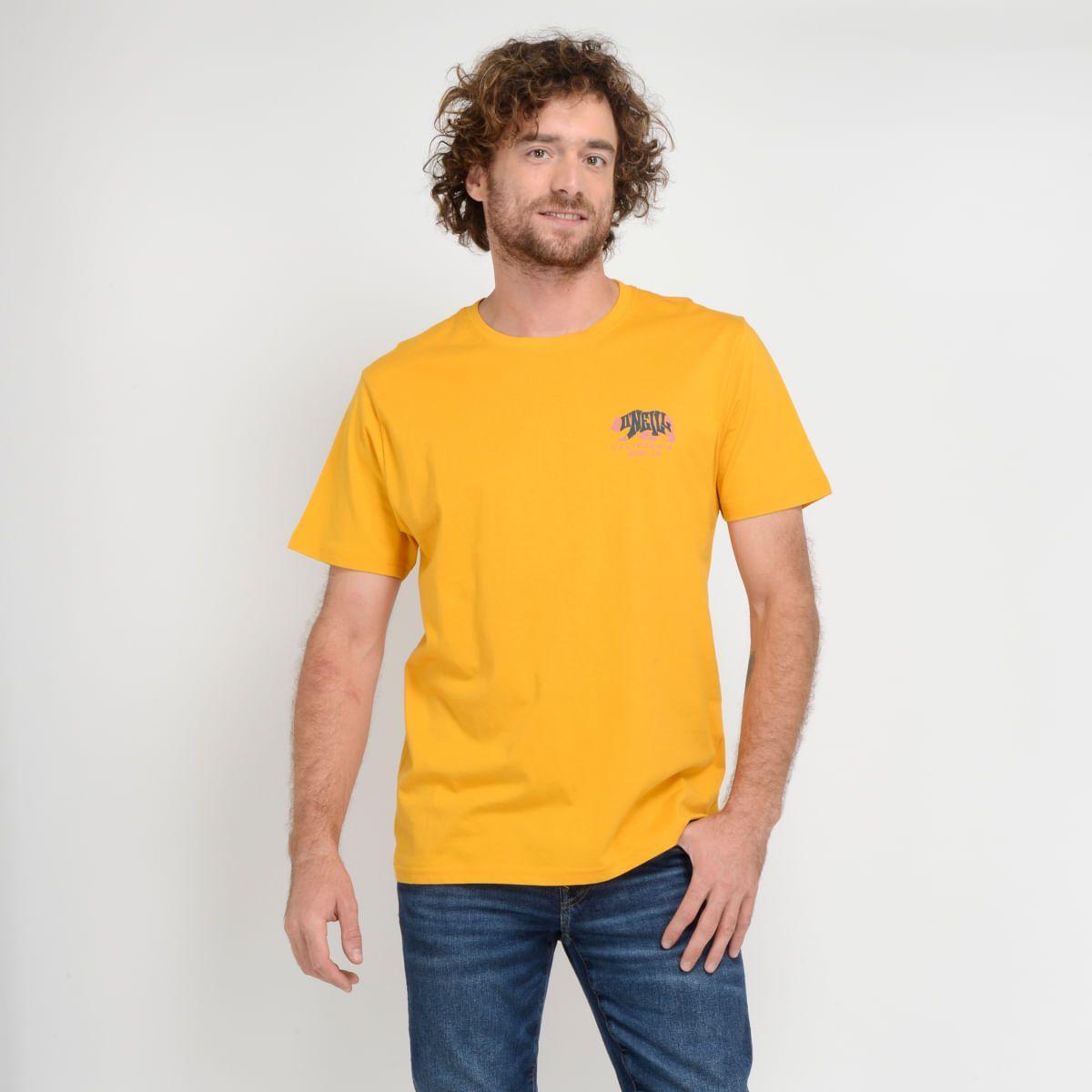POLERA MANGA CORTA - I23HO065001 AMARILLO OSCURO-1