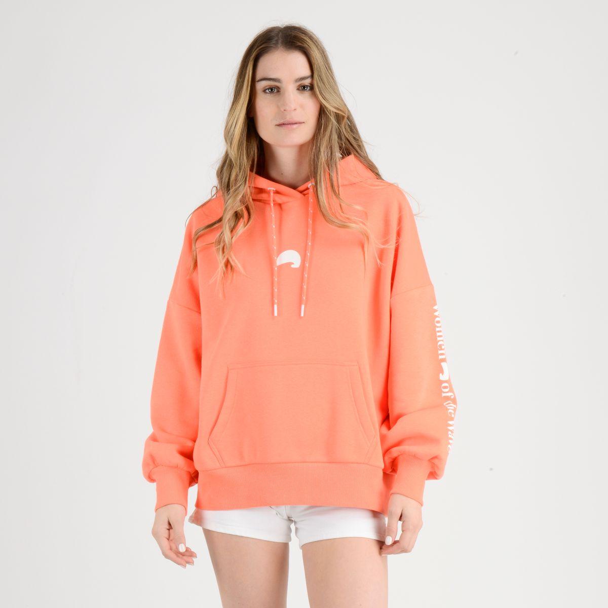 POLERON WOW HOODIE  NARANJO OSCURO-0