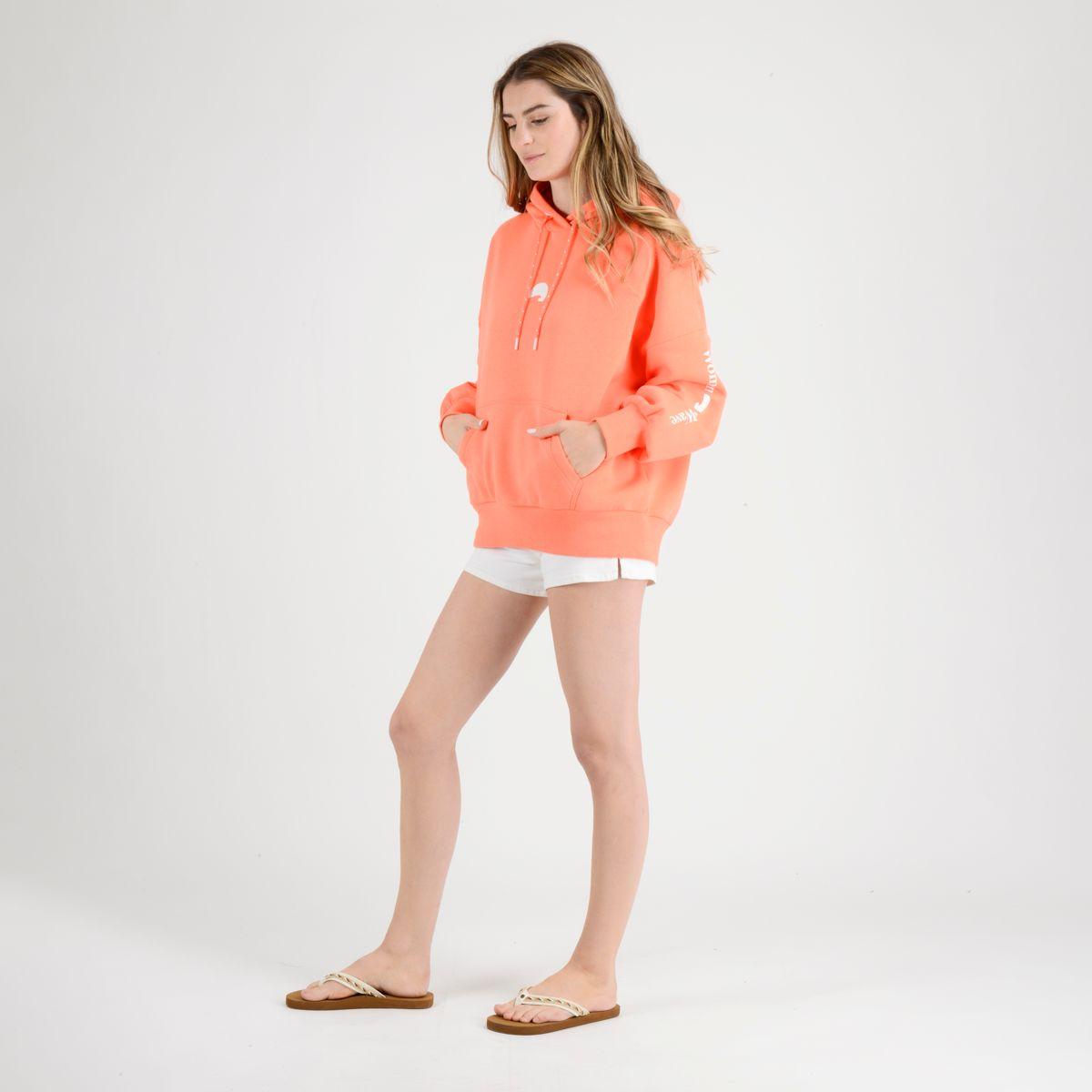 POLERON WOW HOODIE  NARANJO OSCURO-1