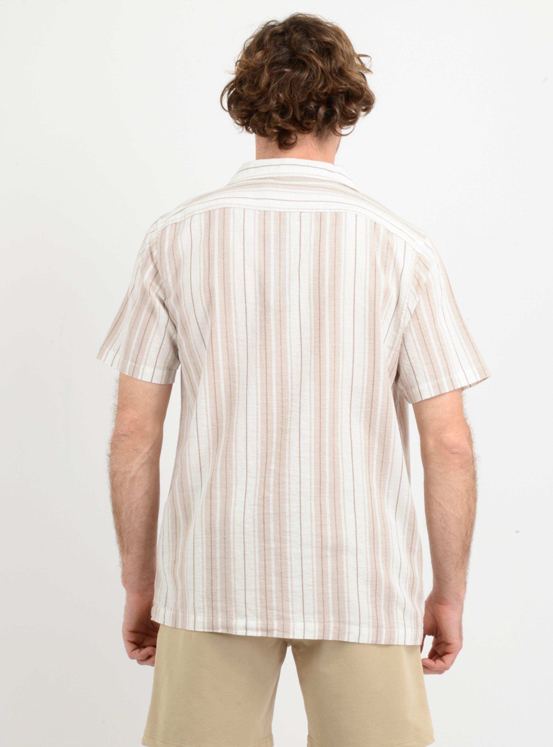 CAMISA MANGA CORTA RIVERA  BEIGE-2