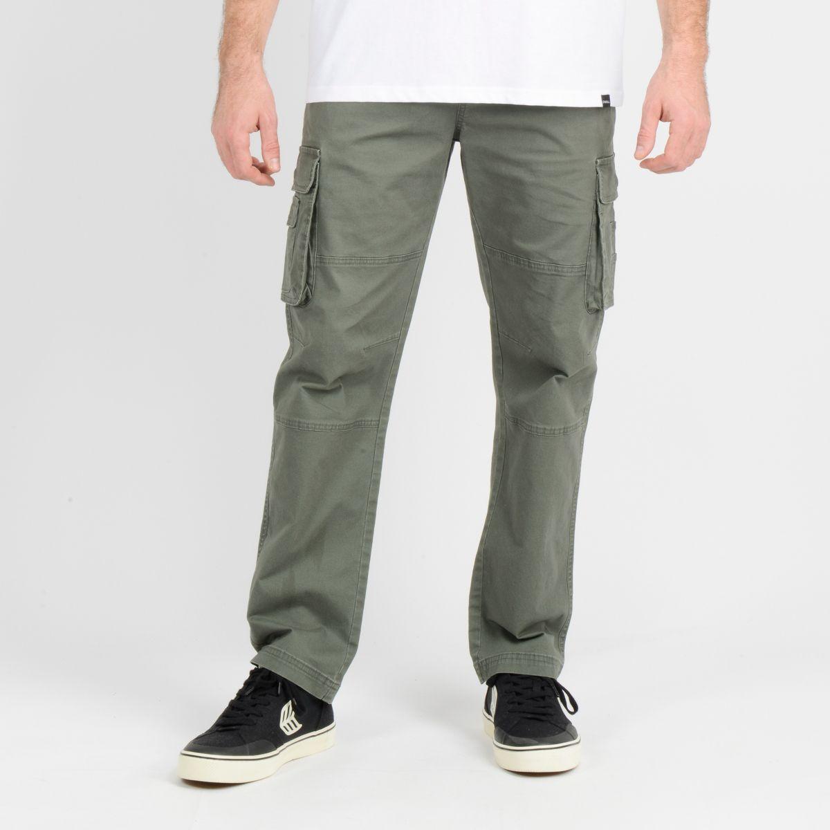PANTALON CARGO BREXTON VERDE OSCURO-2