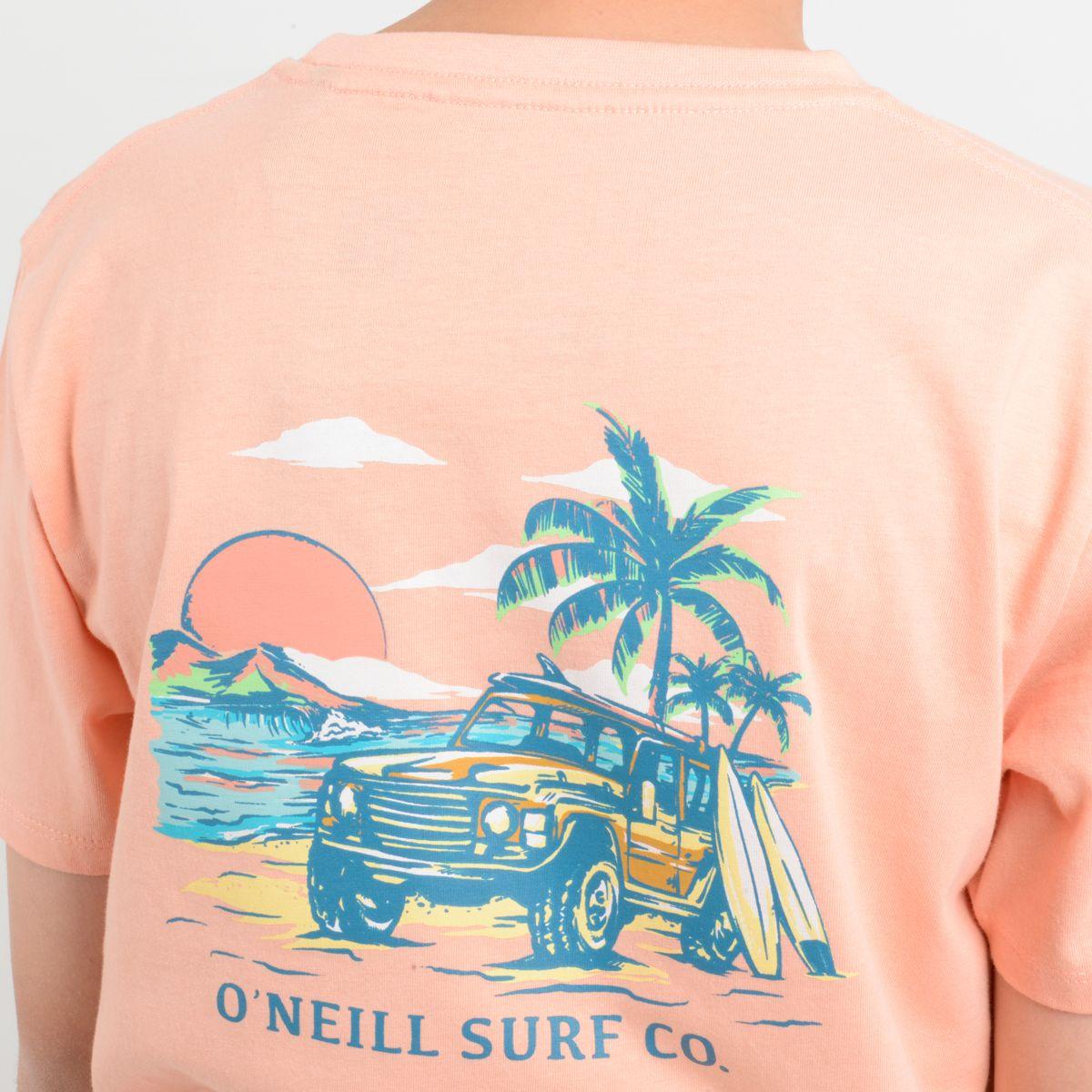 POLERA MANGA CORTA FREE WHEELIN NARANJO CLARO / PASTEL-5