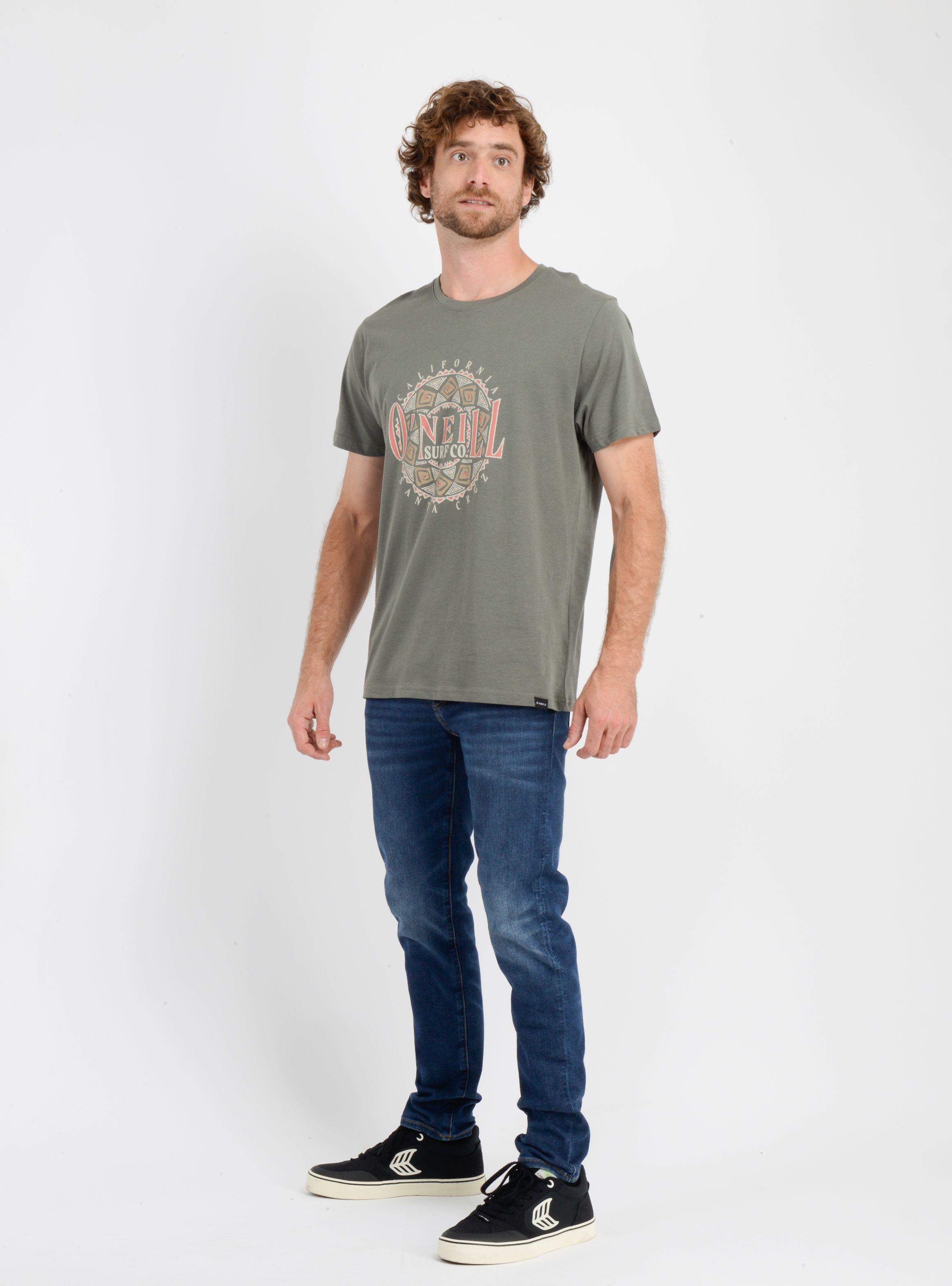 POLERA MANGA CORTA IKAT  VERDE OSCURO-2