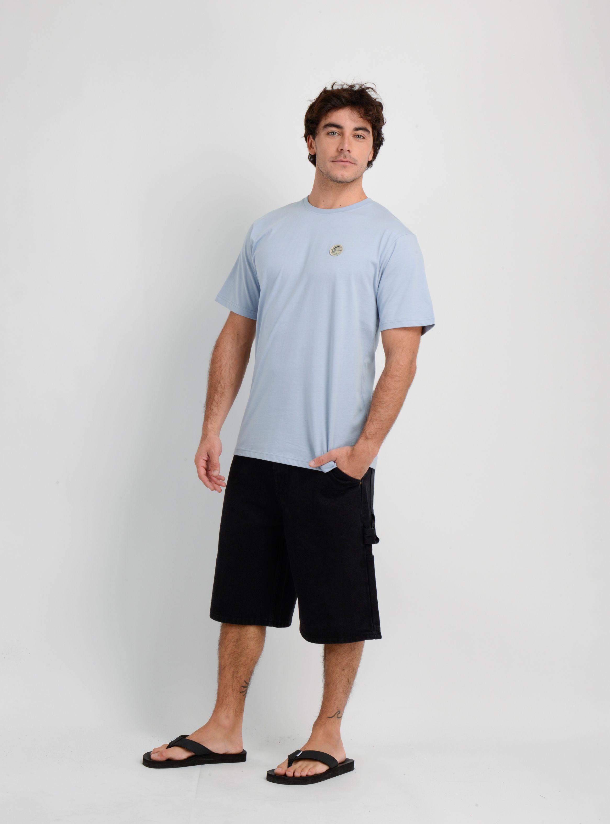 POLERA MANGA CORTA OG VINTAGE  AZUL CLARO-2