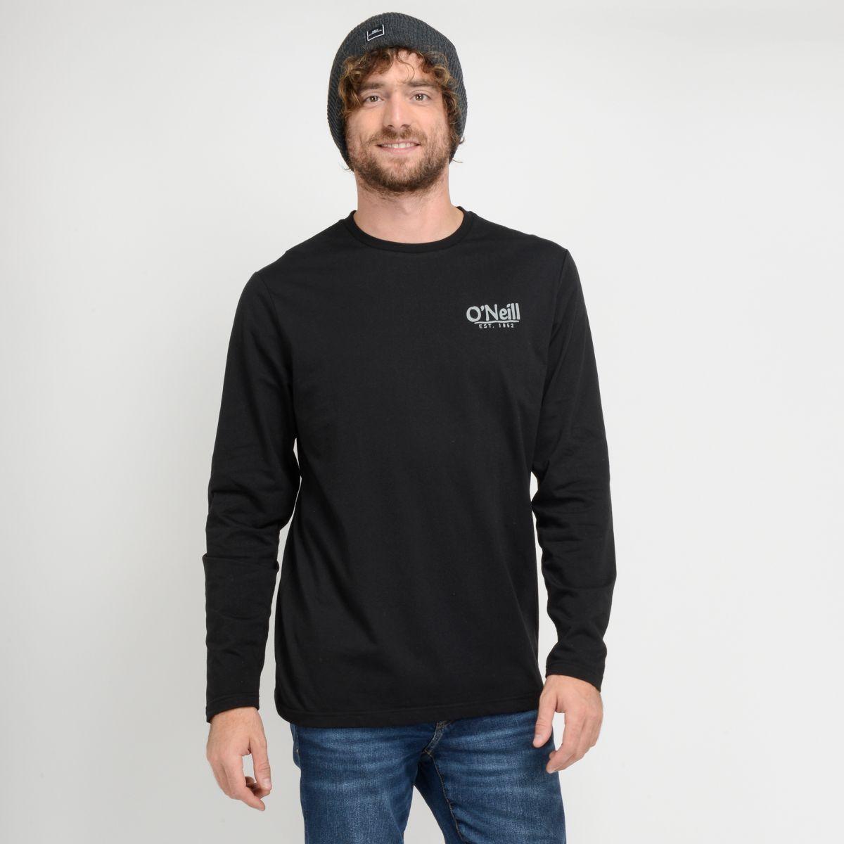 PACK POLERA MANGA LARGA + BEANIE -I23HO160008 NEGRO-0