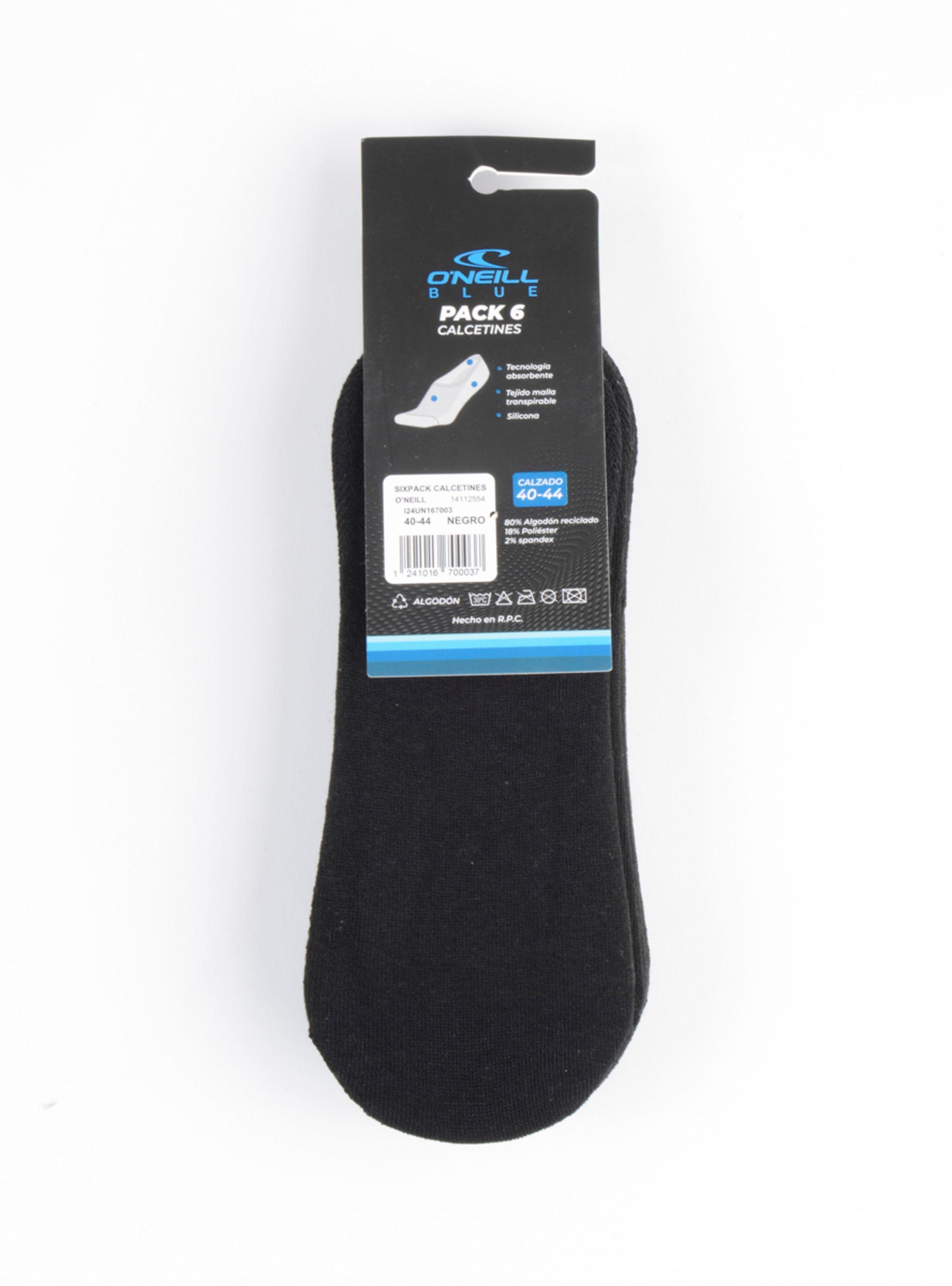 SIXPACK CALCETINES DAILY FOOTIE NEGRO-2