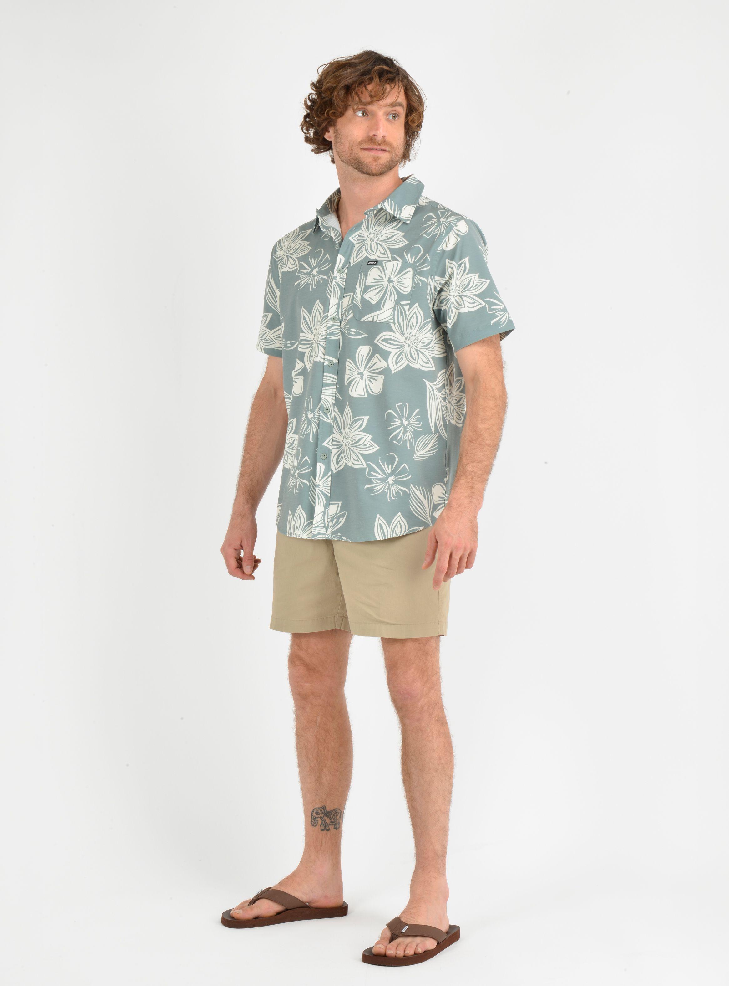 CAMISA MANGA CORTA TVLR UPF TRAVERSE  VERDE-2