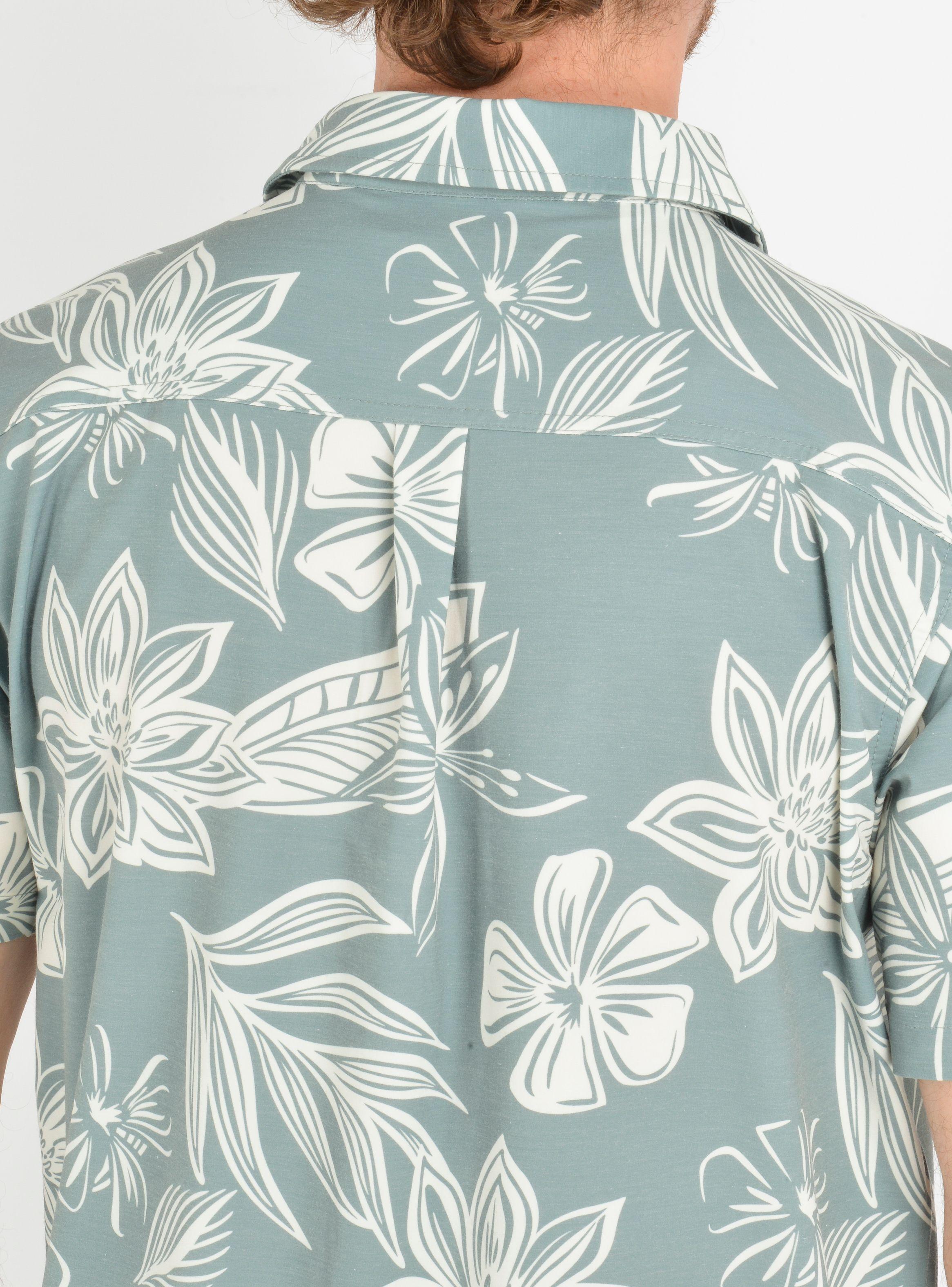 CAMISA MANGA CORTA TVLR UPF TRAVERSE  VERDE-5