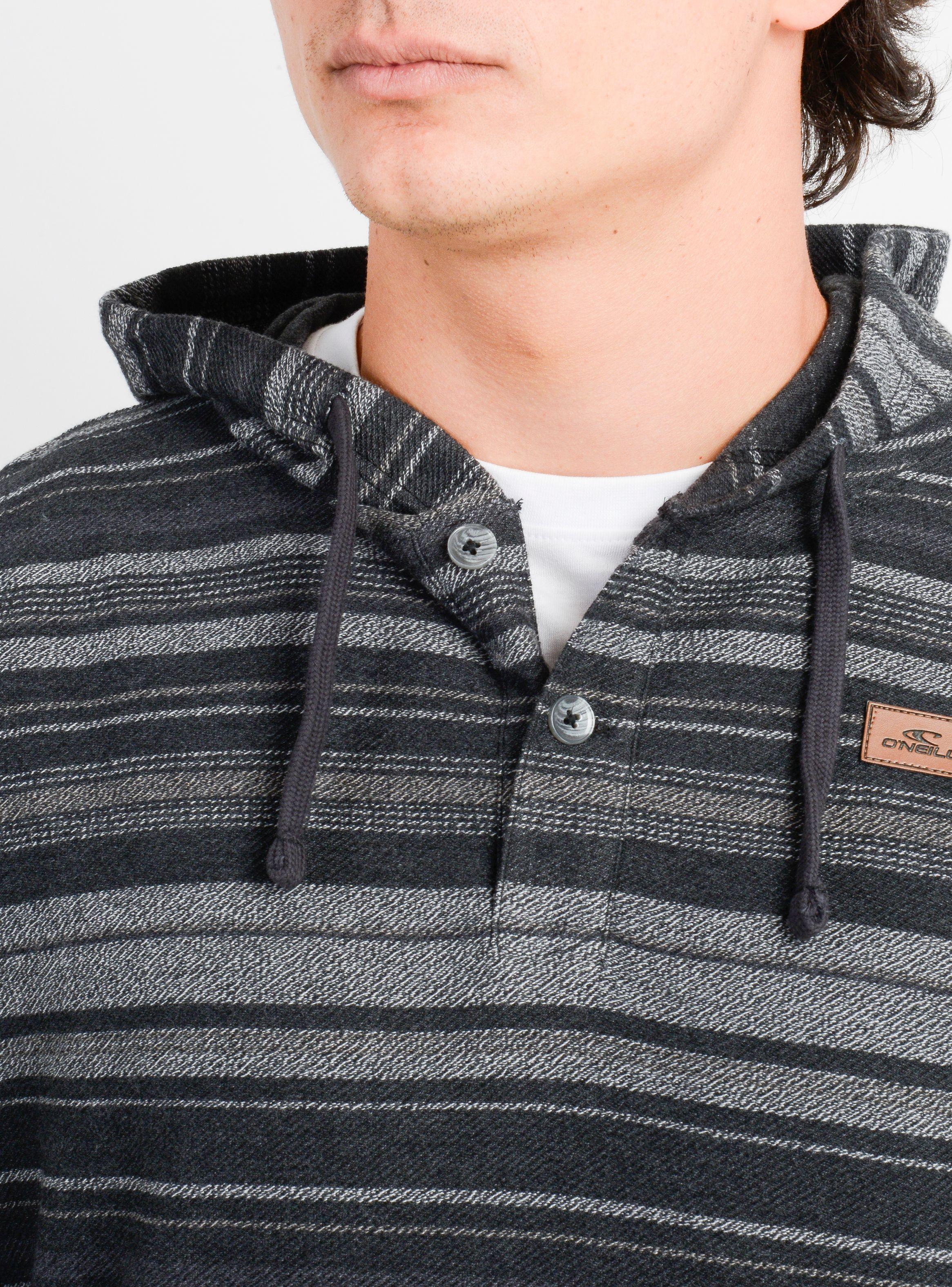 POLERON HOODIE BAVARO STRIPE II NEGRO-4