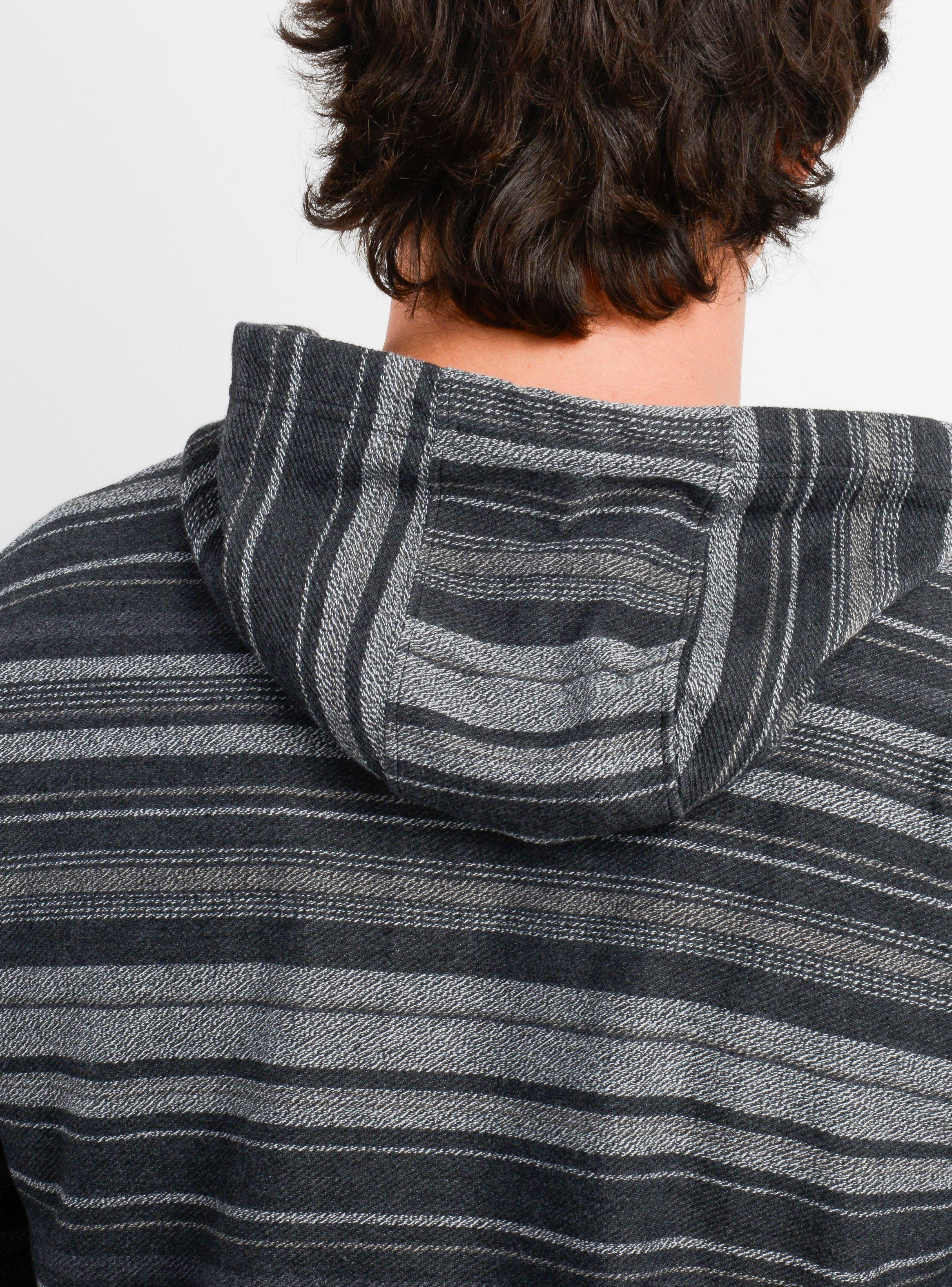 POLERON HOODIE BAVARO STRIPE II NEGRO-5