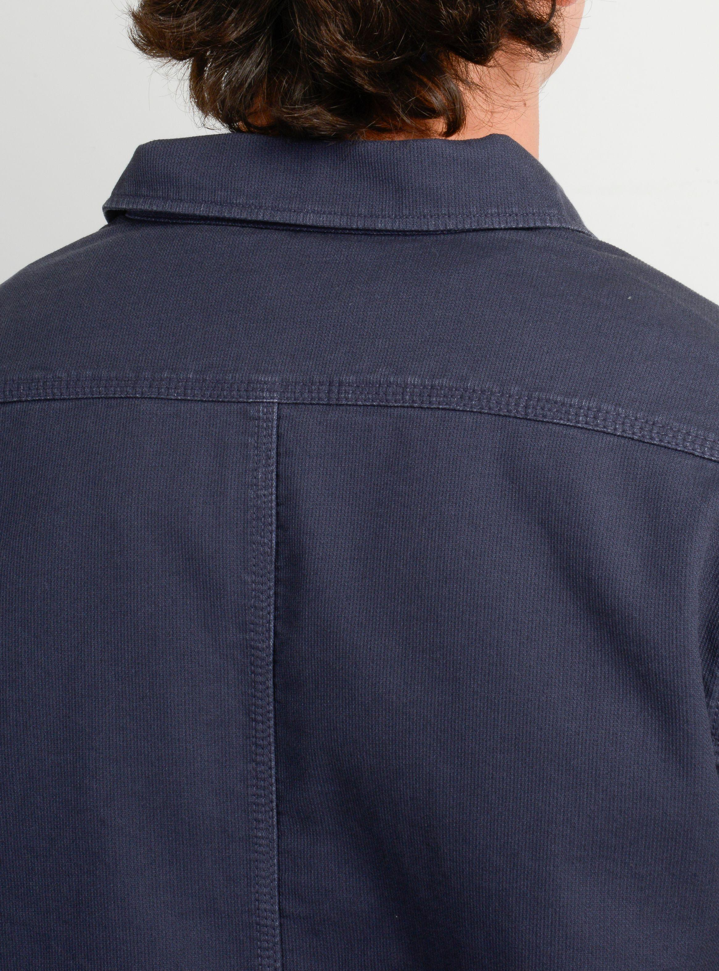 CAMISA MANGA LARGA MAXWELL AZUL OSCURO-5