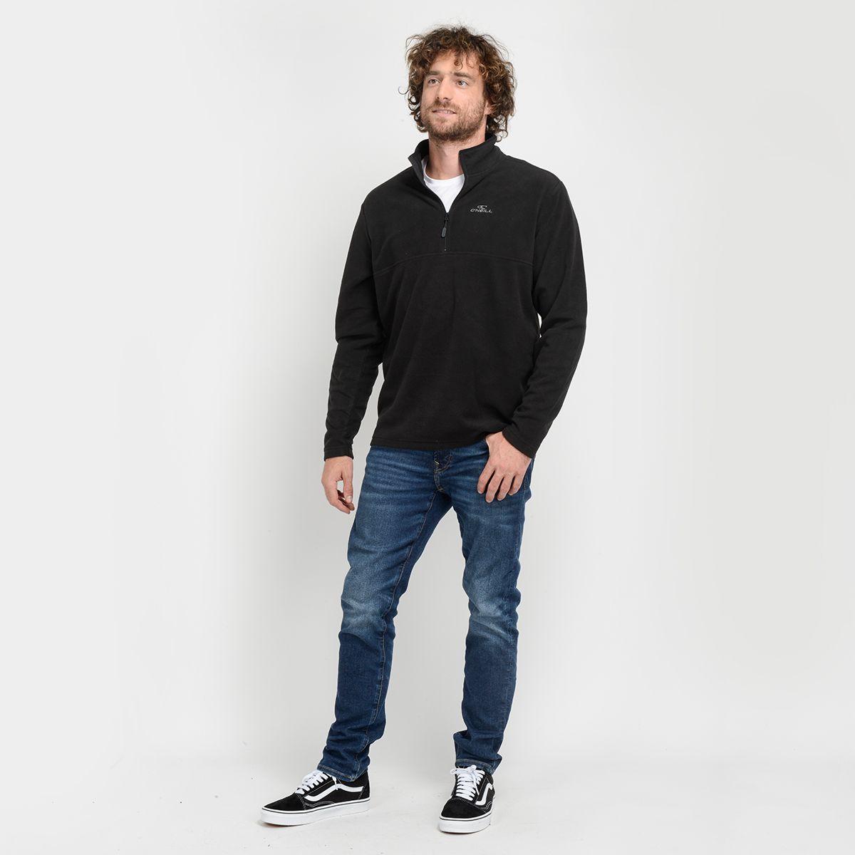 POLERON MICROPOLAR HALF - I23HO126003 NEGRO-3