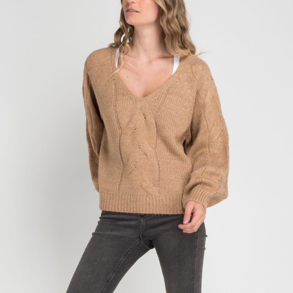 SWEATER I22MU147001 BEIGE CLARO-0