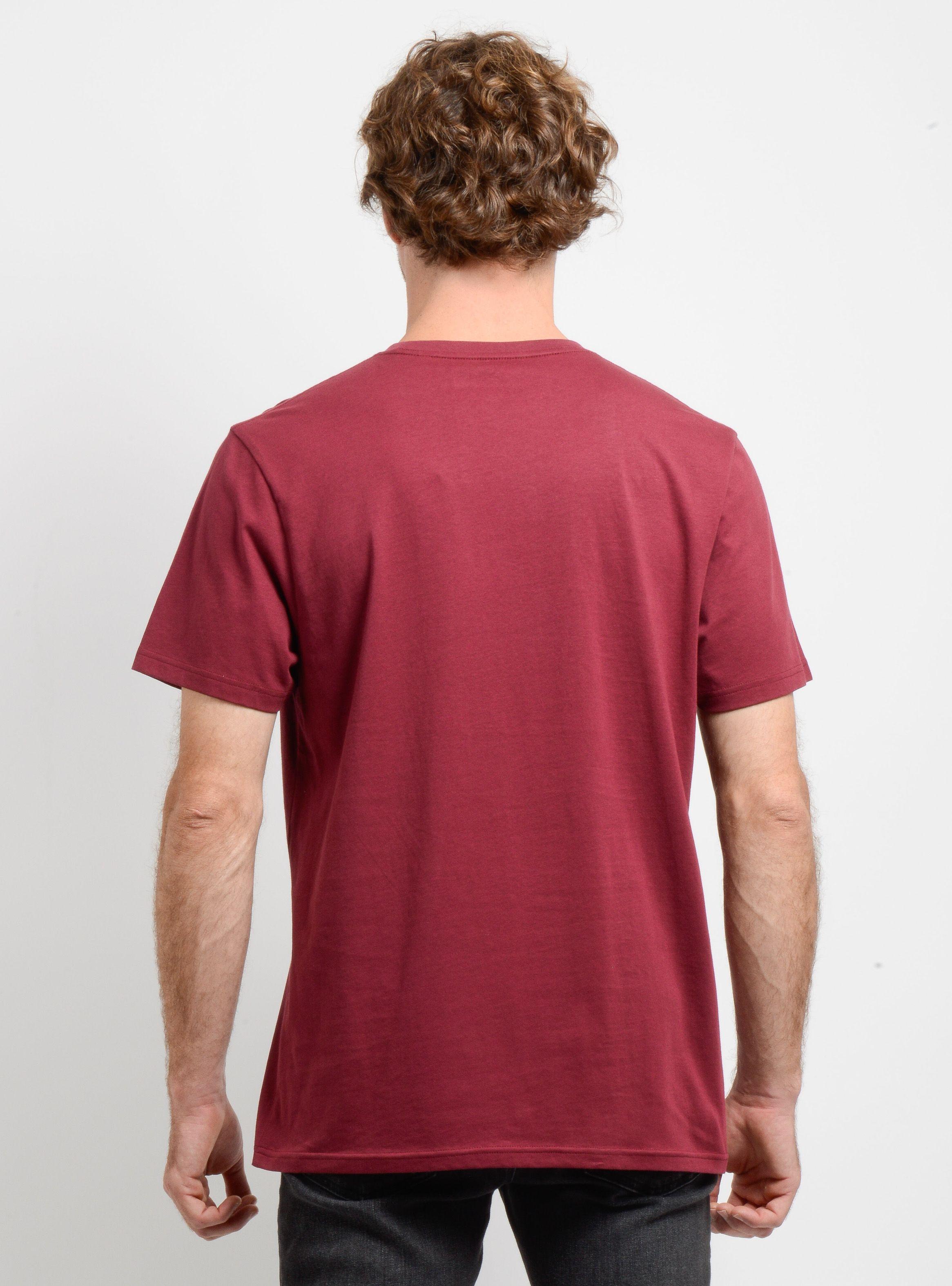 POLERA MANGA CORTA DUSK ROJO OSCURO-1