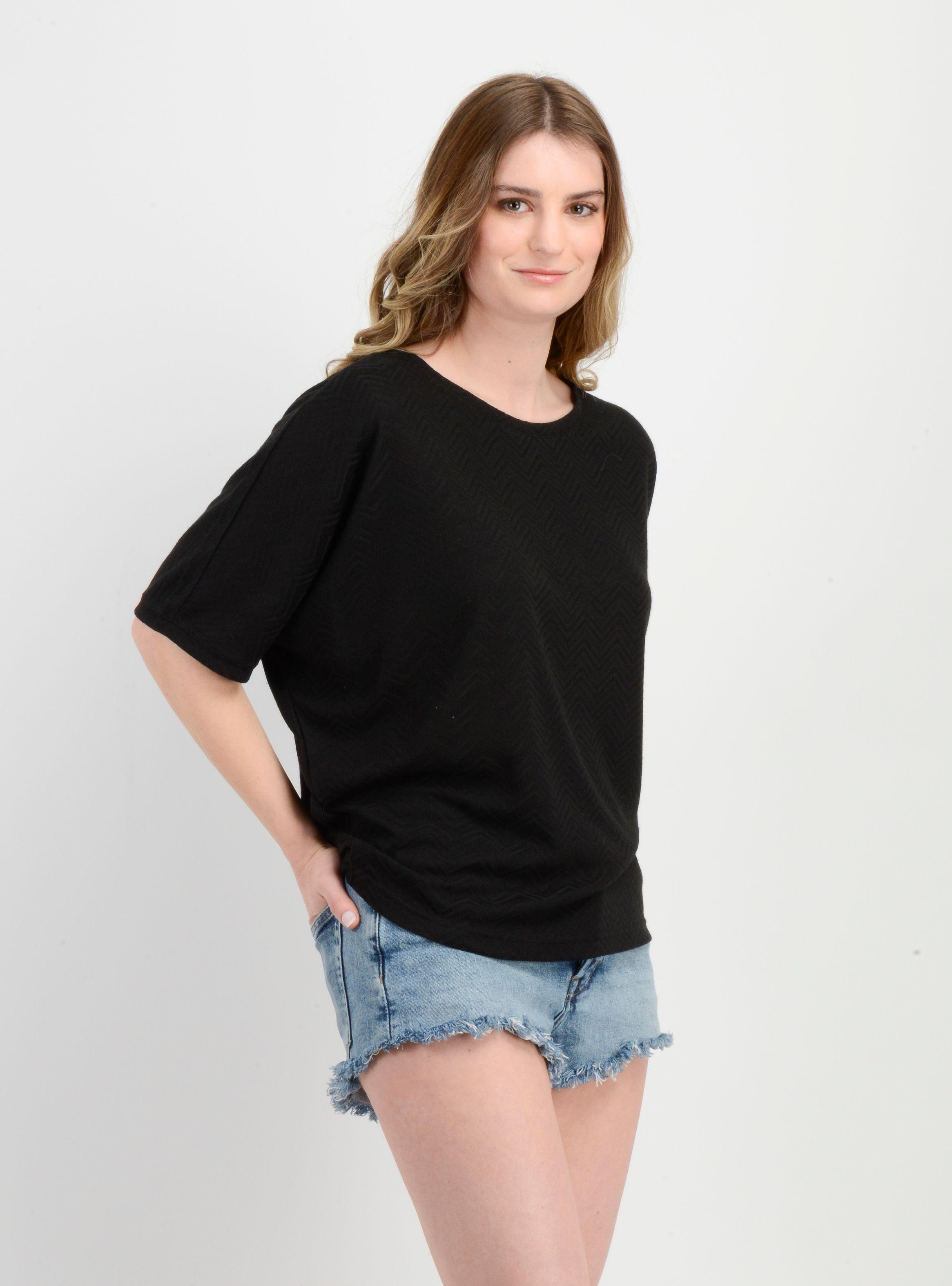 POLERA MANGA CORTA LINDY NEGRO-3