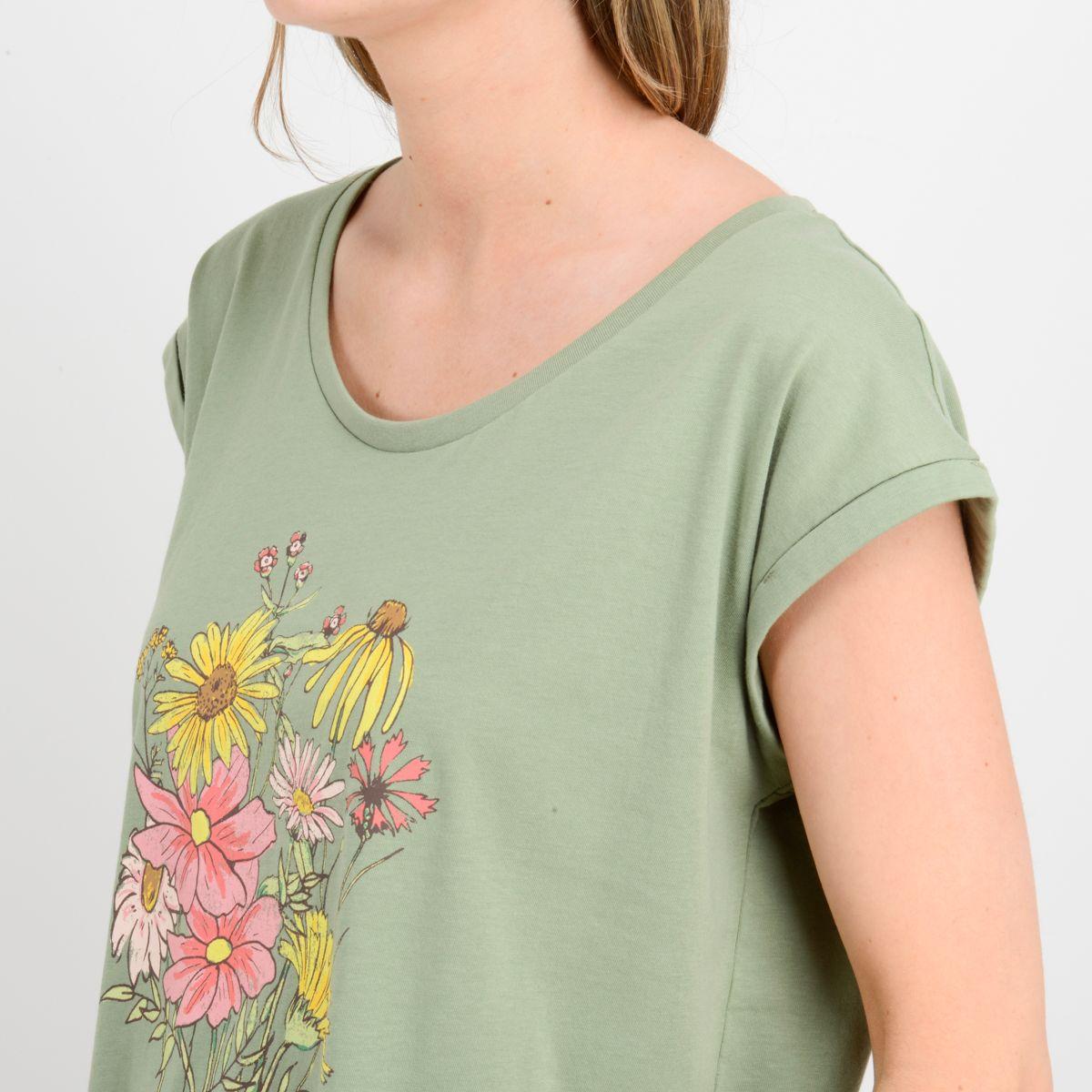 POLERA MANGA CORTA BOUQUET VERDE-5