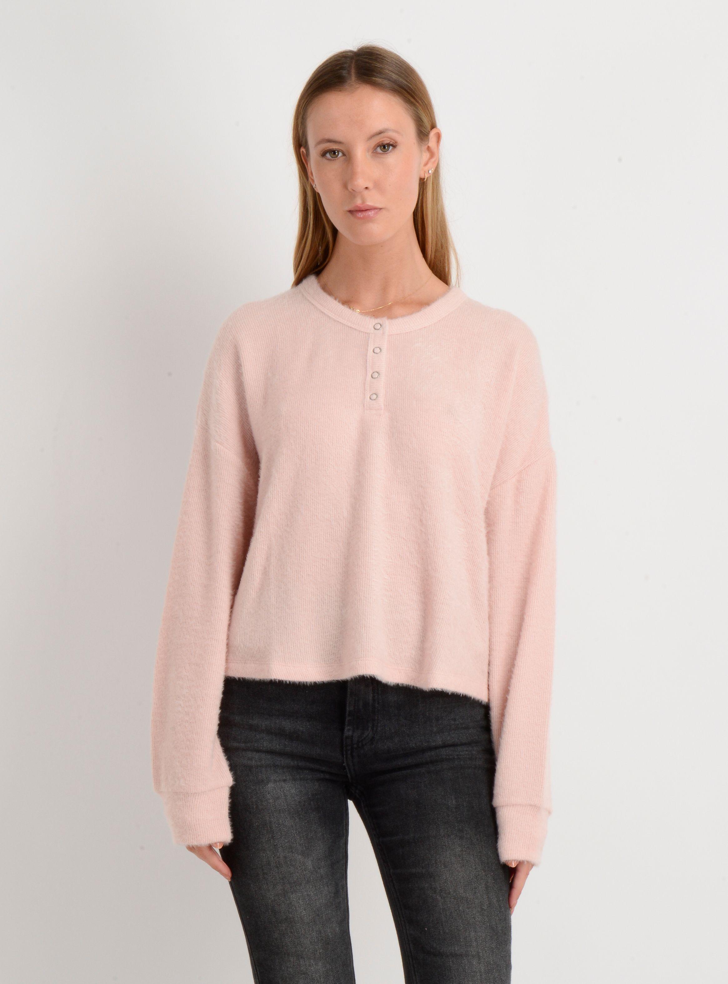 POLERA TEJIDA MANGA LARGA INESSA ROSADO CLARO-0