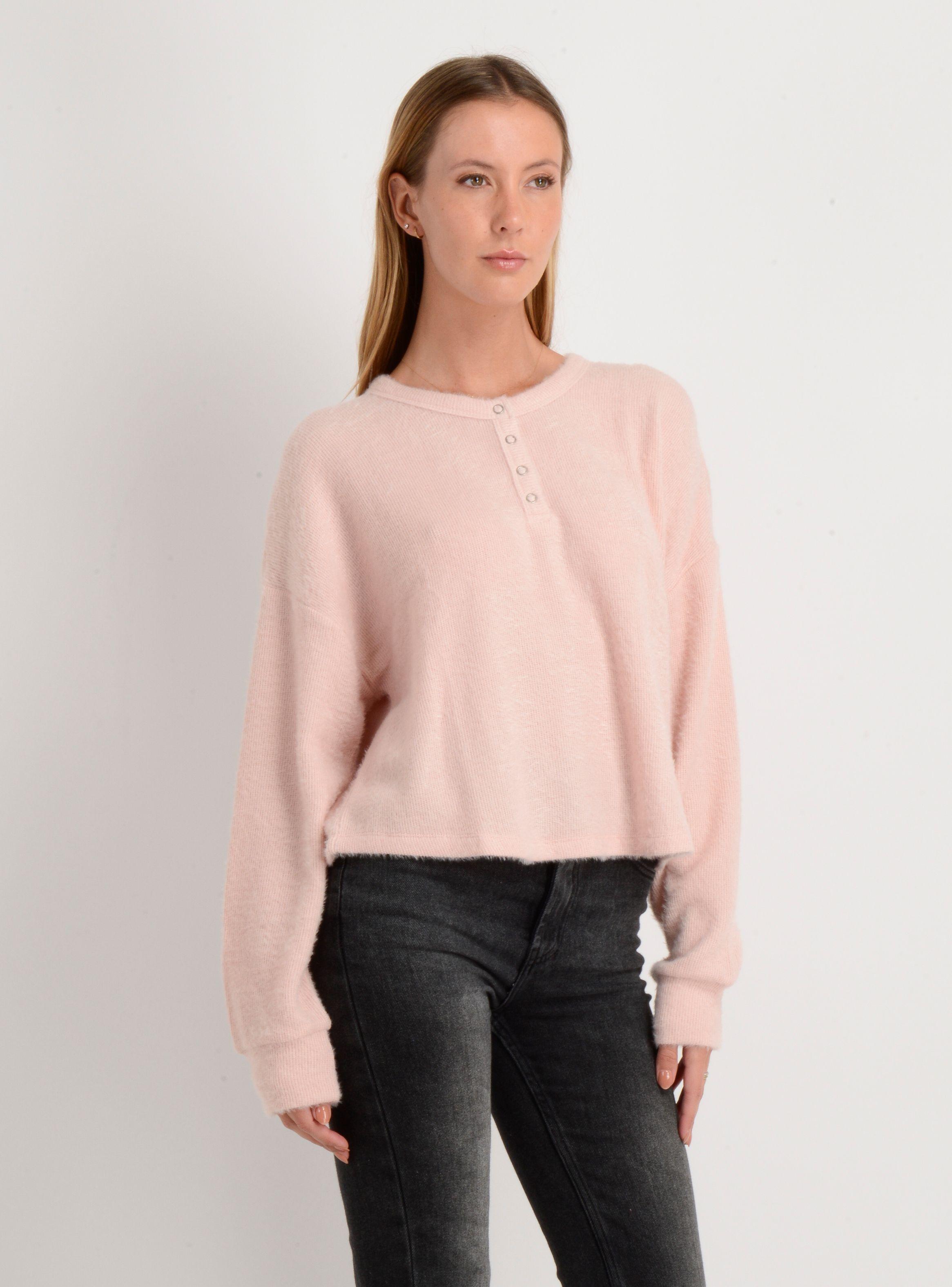 POLERA TEJIDA MANGA LARGA INESSA ROSADO CLARO-3