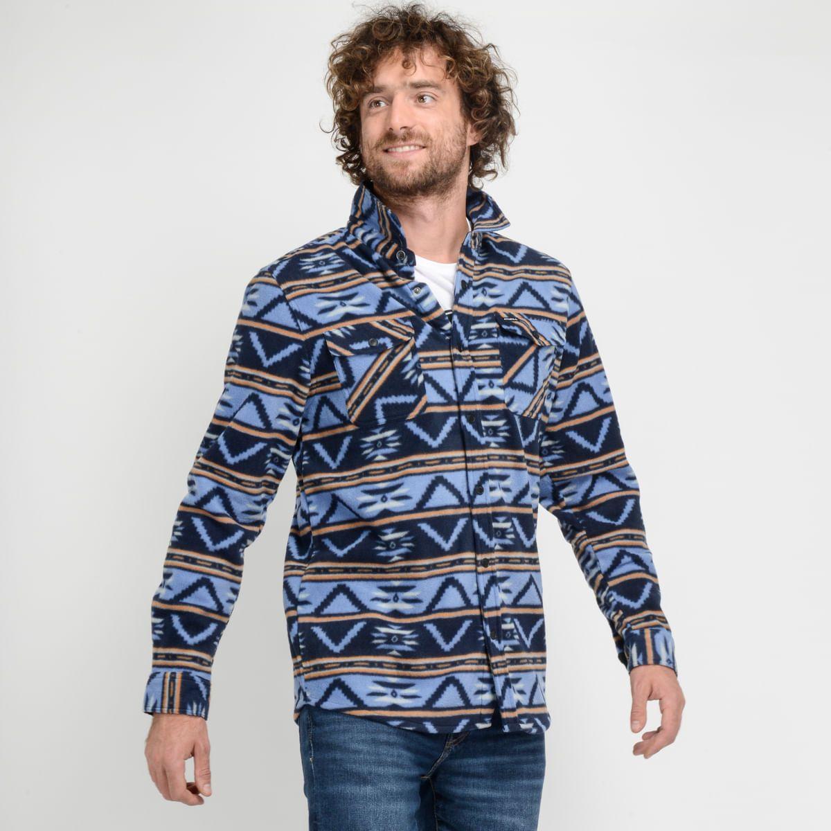 CAMISA MANGA LARGA - I23HO023004 AZUL-1
