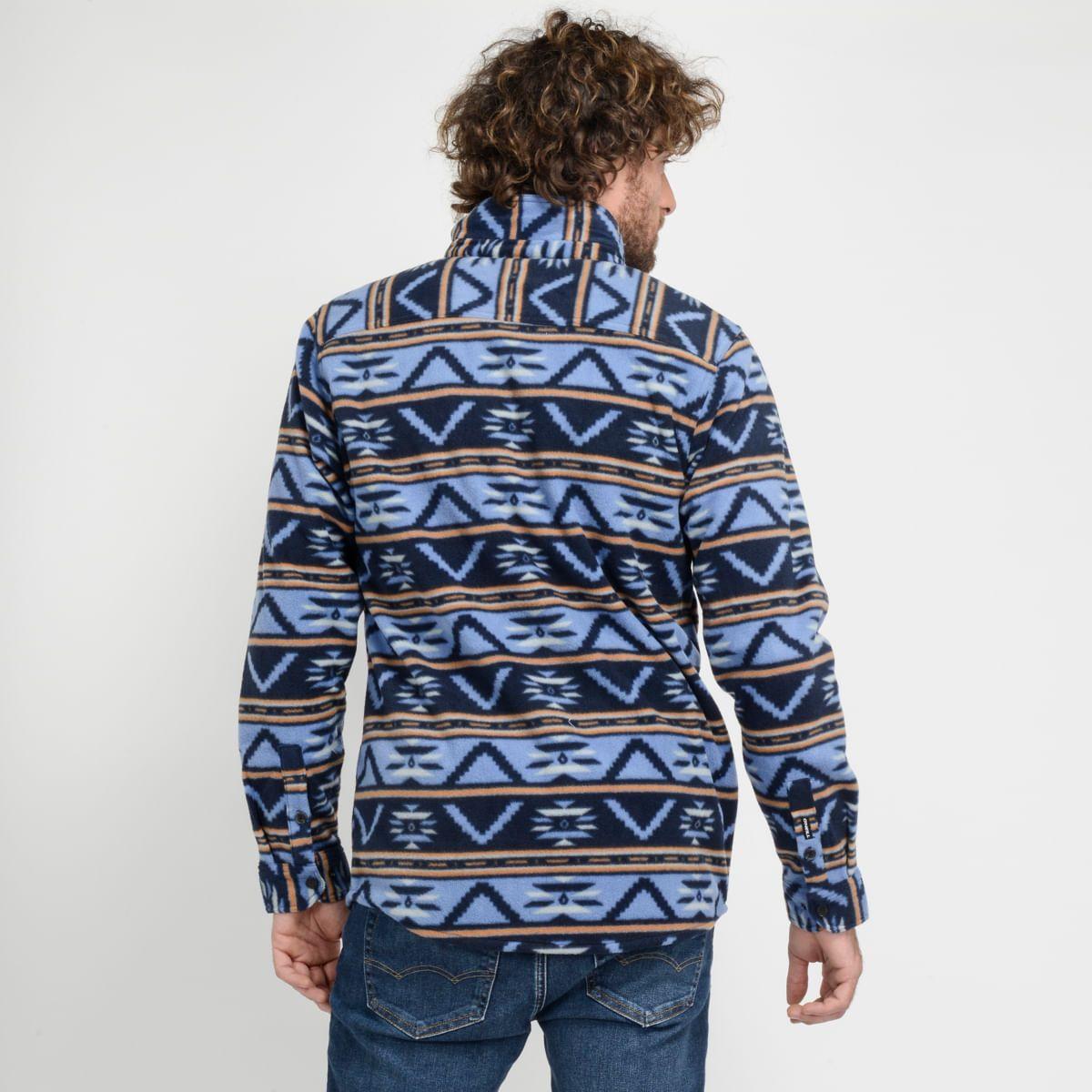 CAMISA MANGA LARGA - I23HO023004 AZUL-2