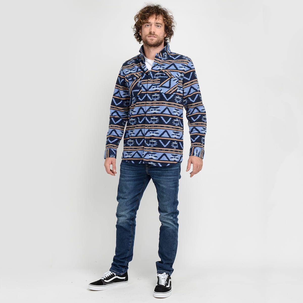 CAMISA MANGA LARGA - I23HO023004 AZUL-3