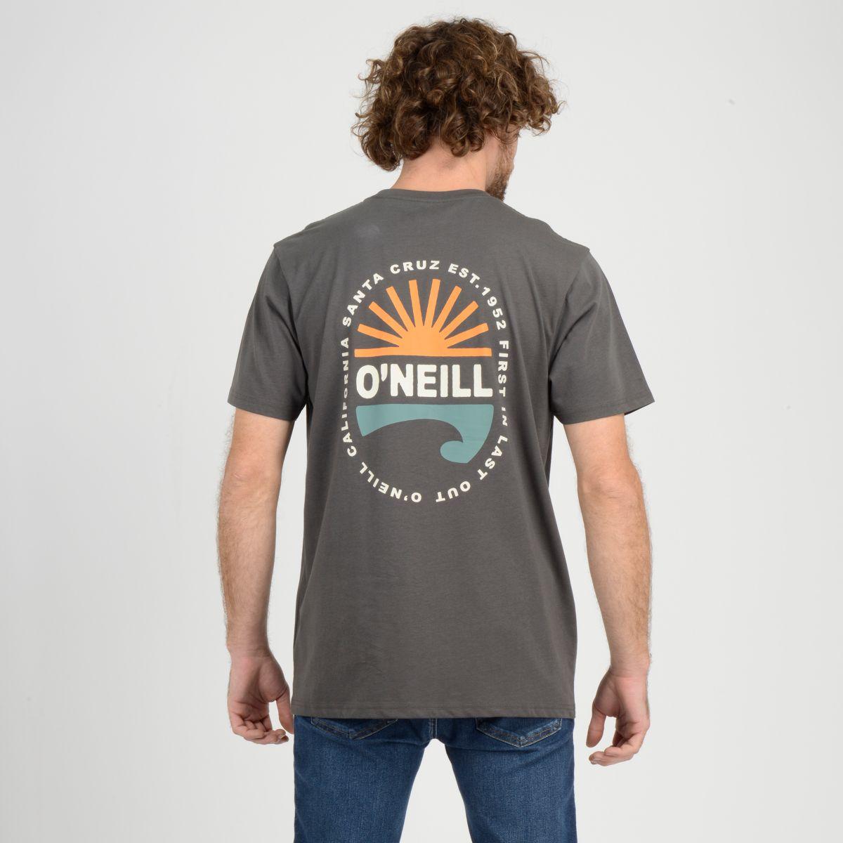 POLERA MANGA CORTA RAINBOW  GRIS OSCURO-2