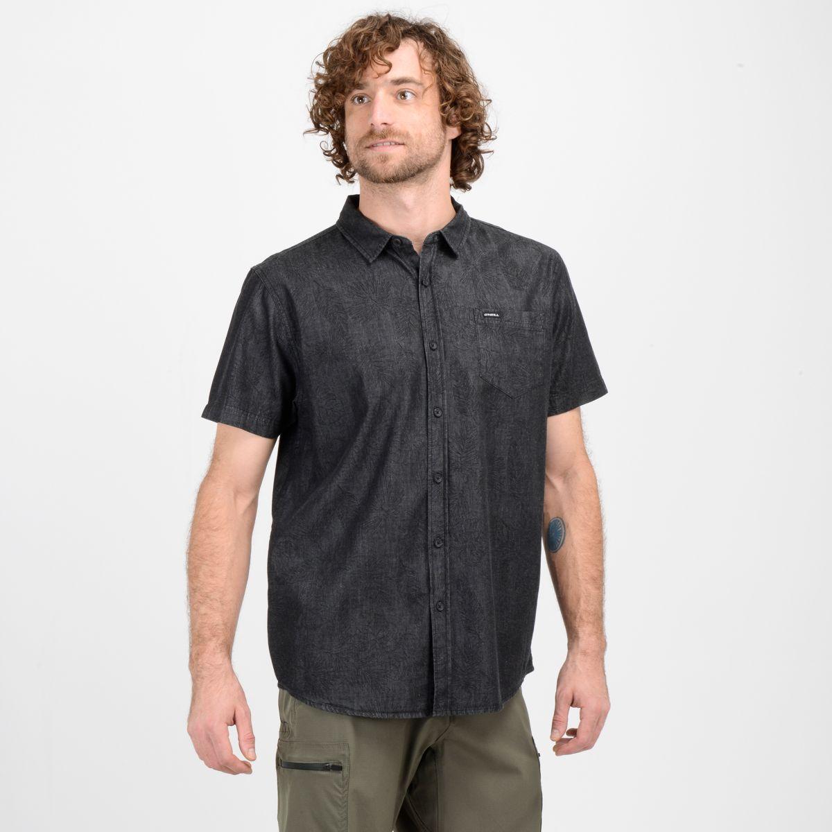 CAMISA MANGA CORTA HANOI  GRIS OSCURO-2