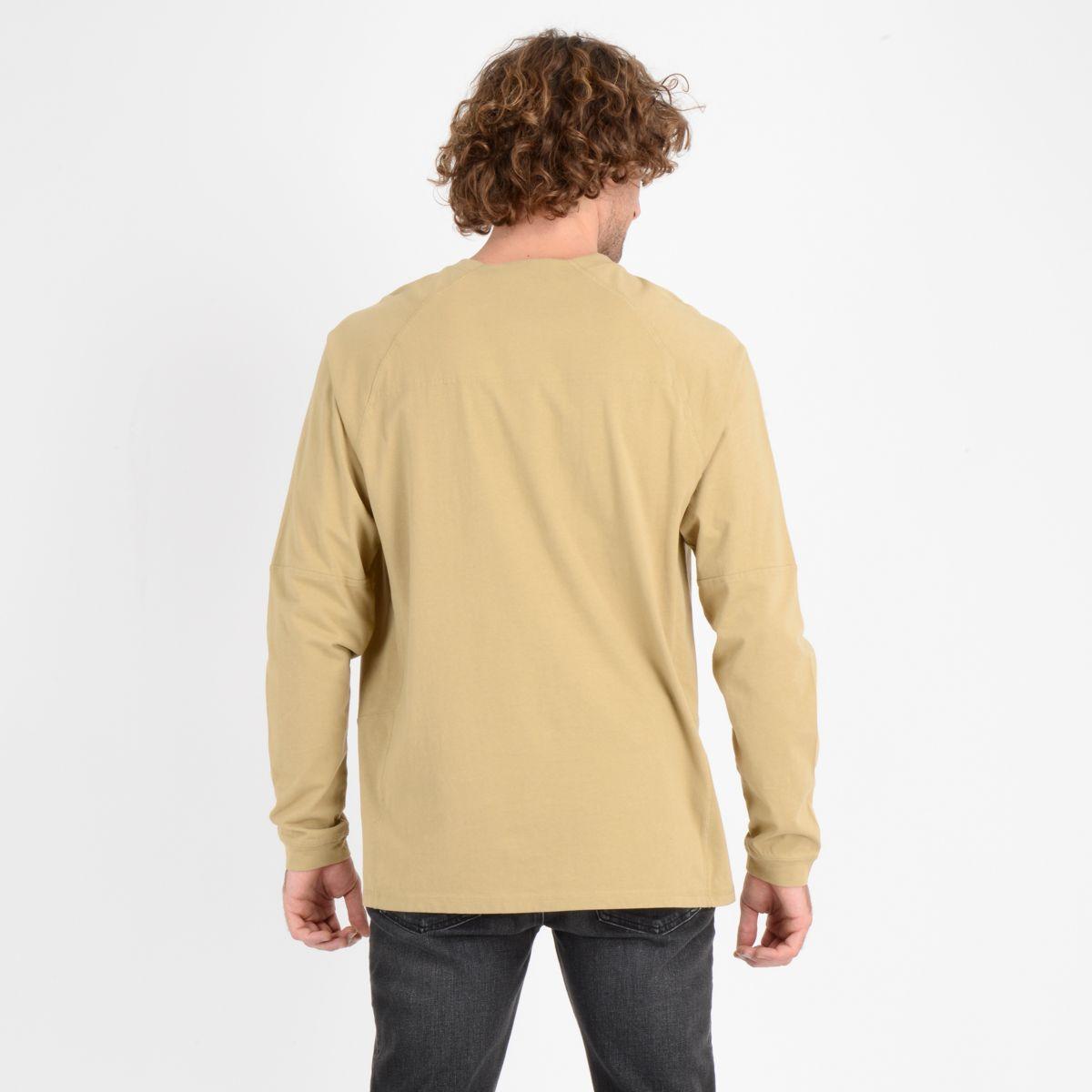 POLERA MANGA LARGA CALI CREW BEIGE OSCURO-1